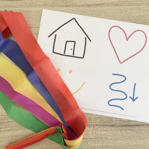 Home Can Be a Heaven on Earth Ribbon Wands - Try this fun movement activity using a simple ribbon wand action pattern with printable song helps for LDS Primary Music Leaders.