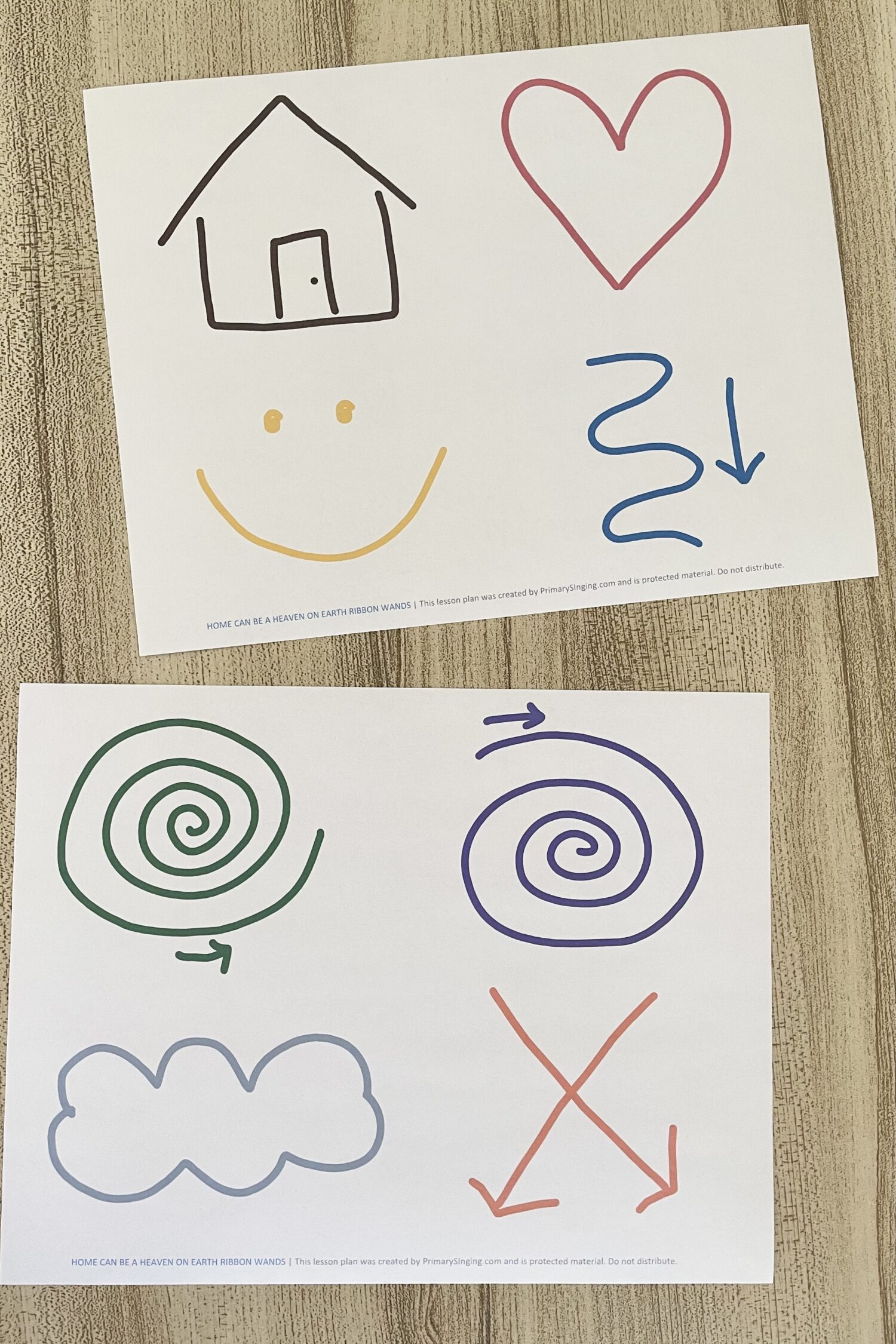 Home Can Be a Heaven on Earth Ribbon Wands 6 Home Can Be a Heaven on Earth Ribbon Wands - Try this fun movement activity using a simple ribbon wand action pattern with printable song helps for LDS Primary Music Leaders.