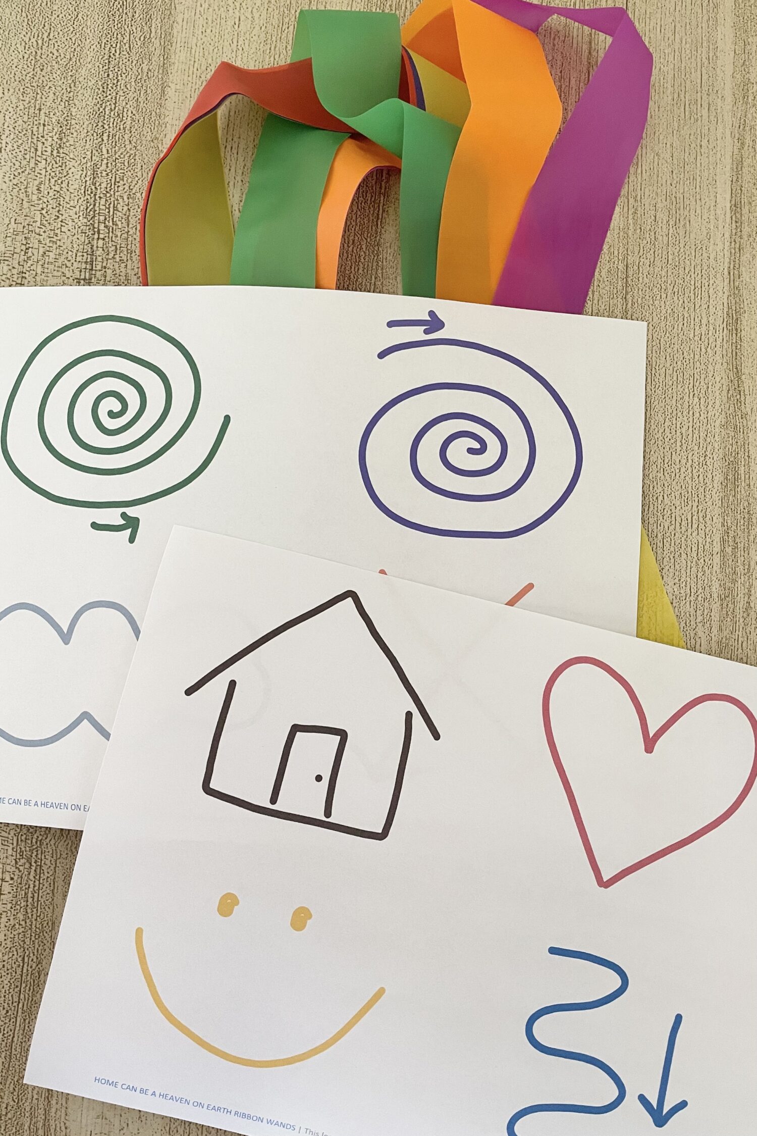 Home Can Be a Heaven on Earth Ribbon Wands 5 Home Can Be a Heaven on Earth Ribbon Wands - Try this fun movement activity using a simple ribbon wand action pattern with printable song helps for LDS Primary Music Leaders.