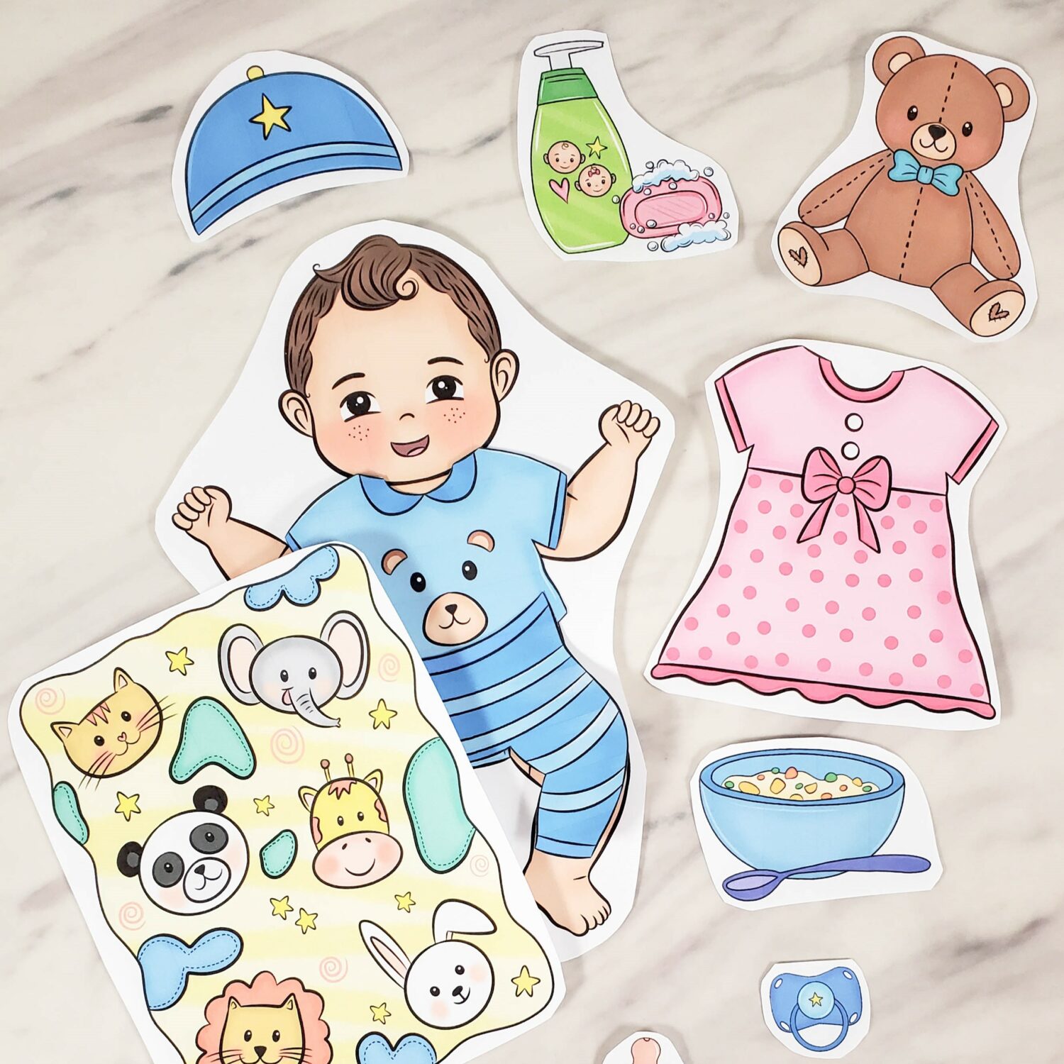 20 Mother's Day Singing Time Ideas 9 Mother's Day Taking Care of Baby singing time activity! Use this adorable printable baby care set of printable or this activity with a baby doll and accessories and paired with fun themed ways to sing cards to teach your choice of Mother's Day song! Printable teaching aids for LDS Primary Music Leaders.