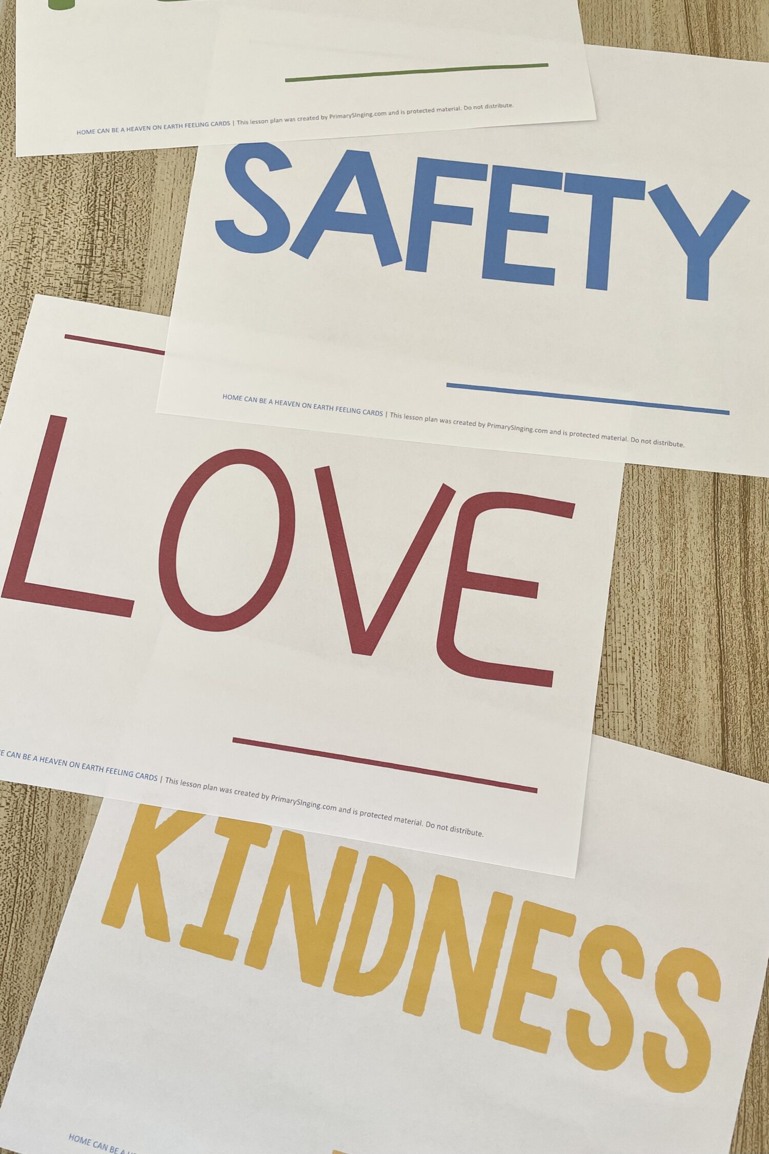 Home Can Be a Heaven on Earth Feeling Cards 2 Use these Home Can Be a Heaven on Earth Feeling Cards and engage your senses to better understand the message of this song with printable song helps for LDS Primary Music Leaders.
