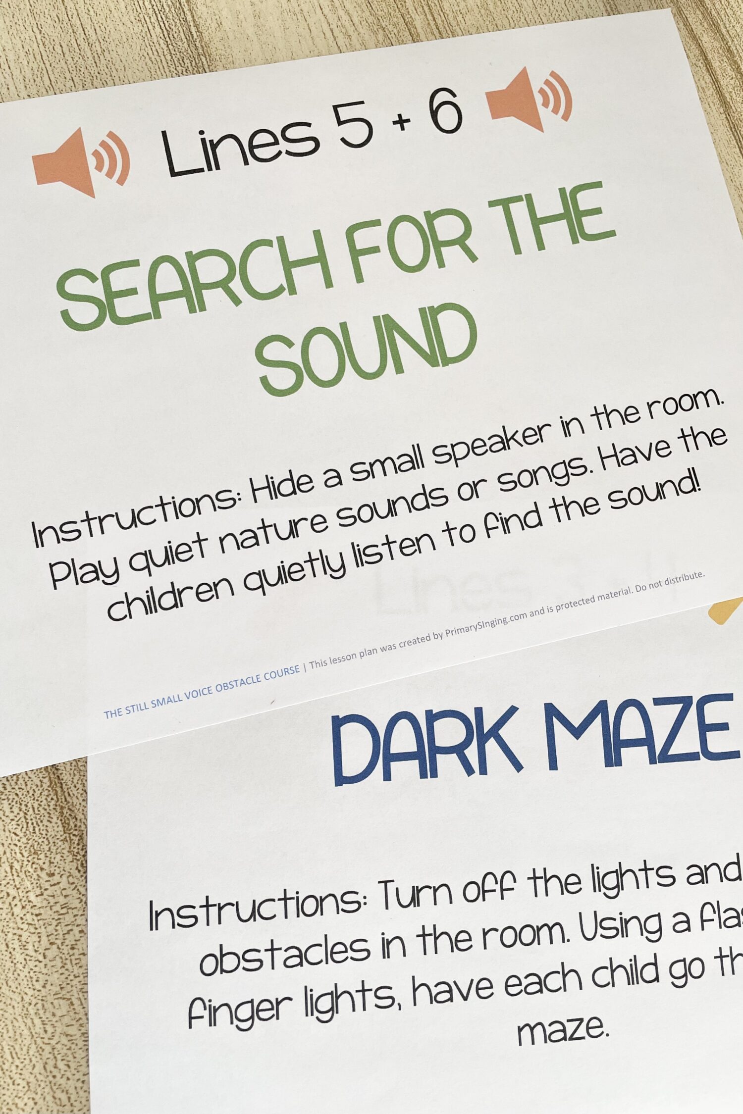 Try this fun The Still Small Voice Obstacle Course with 3 interactive singing time challenges for a unique way to practice this song in primary! Printable song helps for LDS Primary music leaders to teach this Book of Mormon Come Follow Me song.