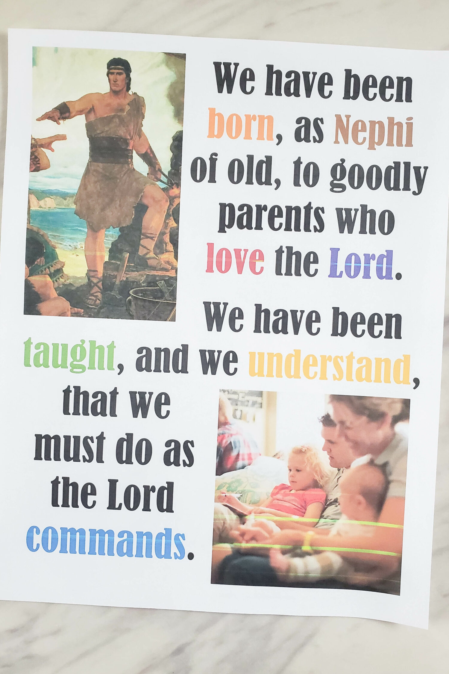We'll Bring the World His Truth Flip Chart singing time ideas for LDS Primary music leaders with printable song helps includes lyrics and photos.