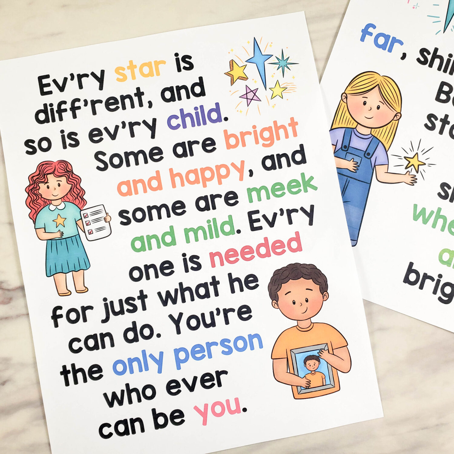 Every Star is Different Flip Chart - Primary Singing