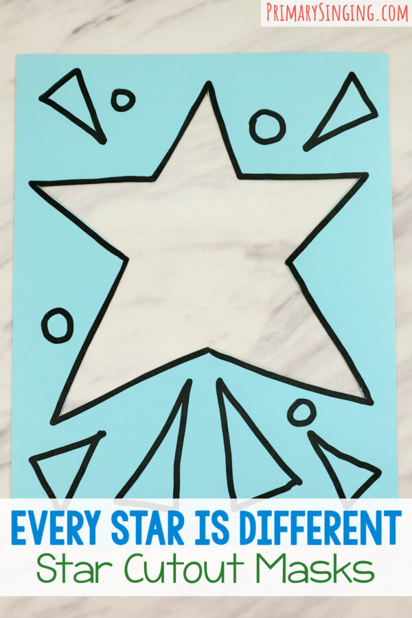 Every Star is Different Star Masks - Primary Singing