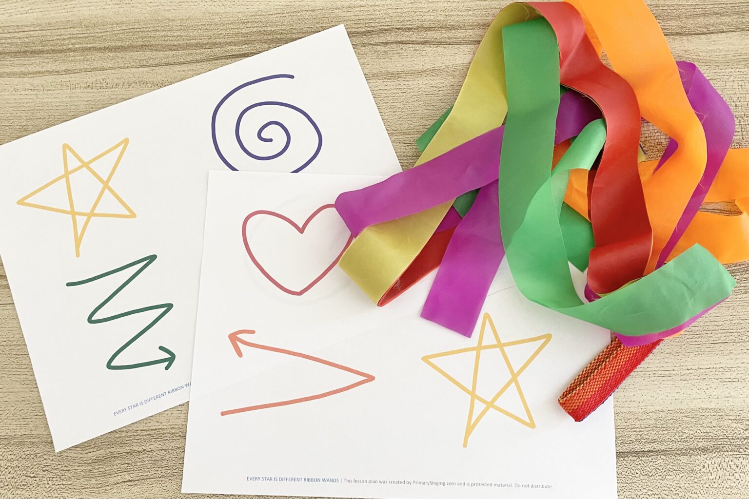 Singing Ribbons Every Star is Different Ribbon Wands - Primary Singing