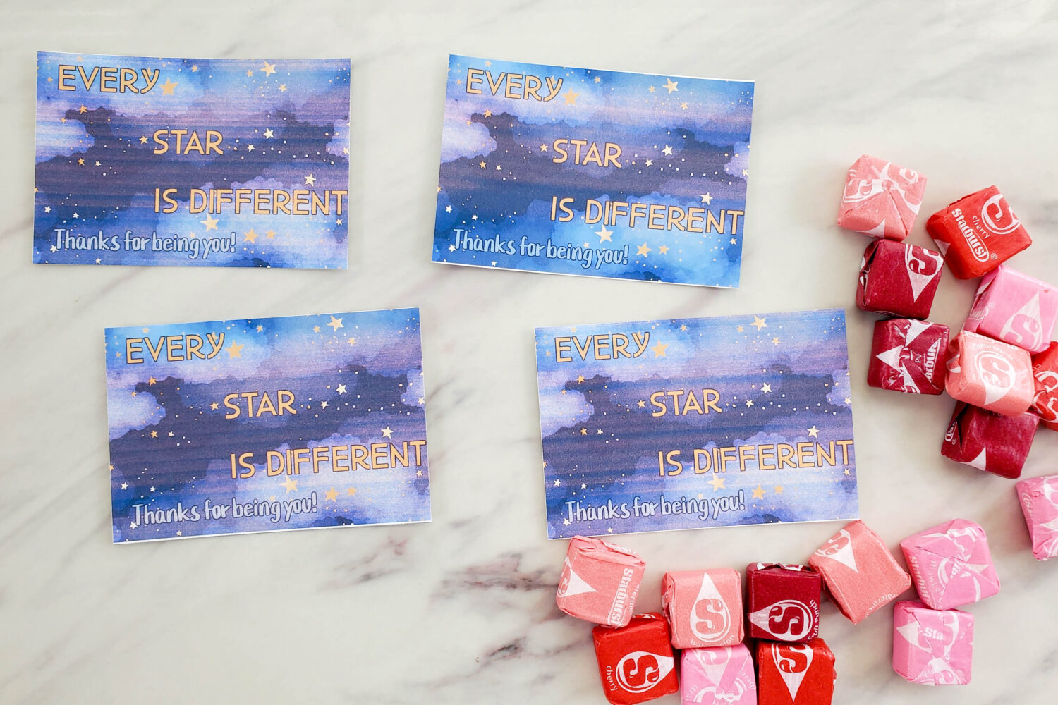 Every Star is Different Starburst Singing - Use this fun incentive that's perfectly themed to this song with an invite to Primary children to sing a solo or small group sing through of the song! A fun and super easy singing time activity for LDS Primary music leaders.