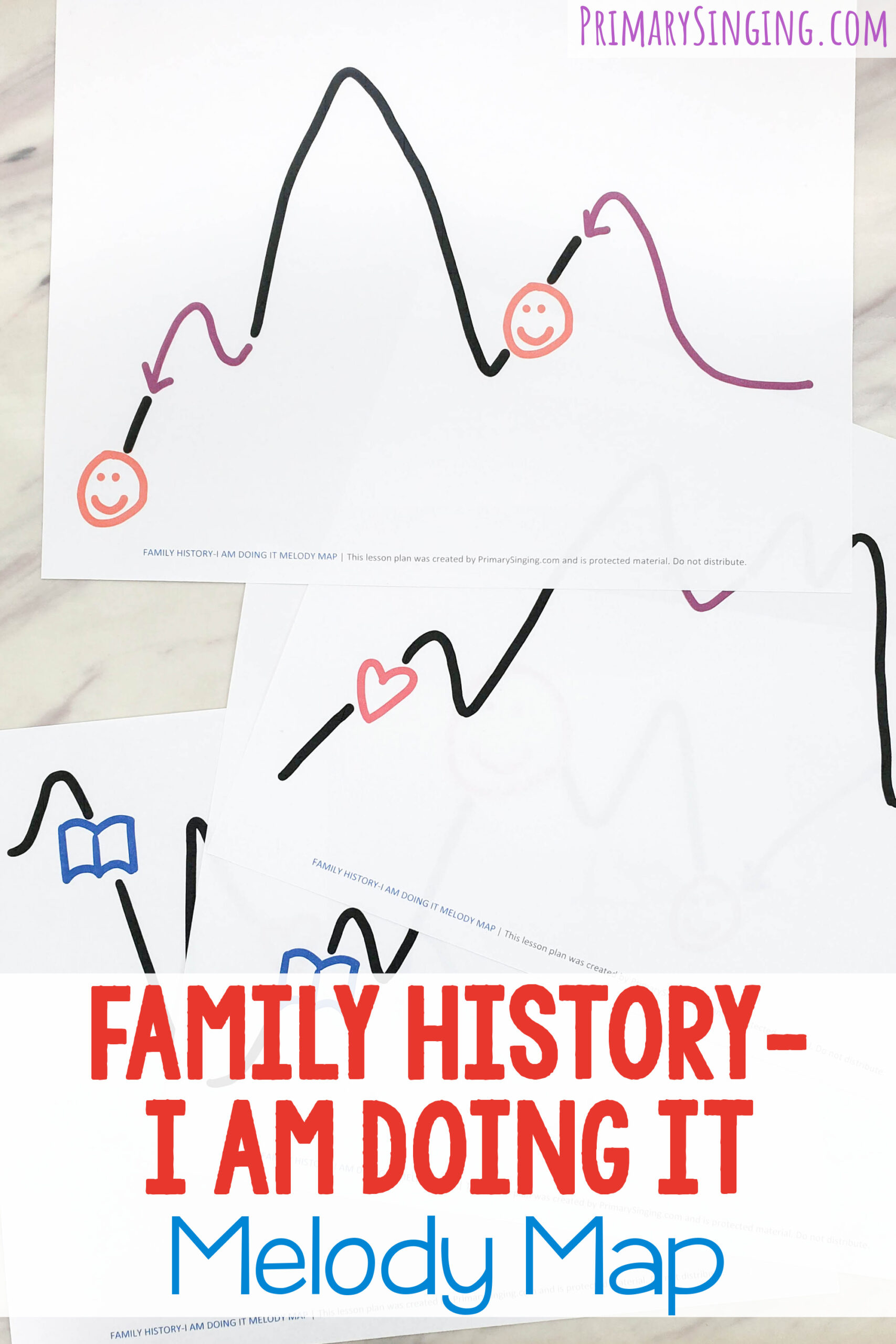 Melody Map Example Family History I Am Doing It Melody Map - Primary Singing