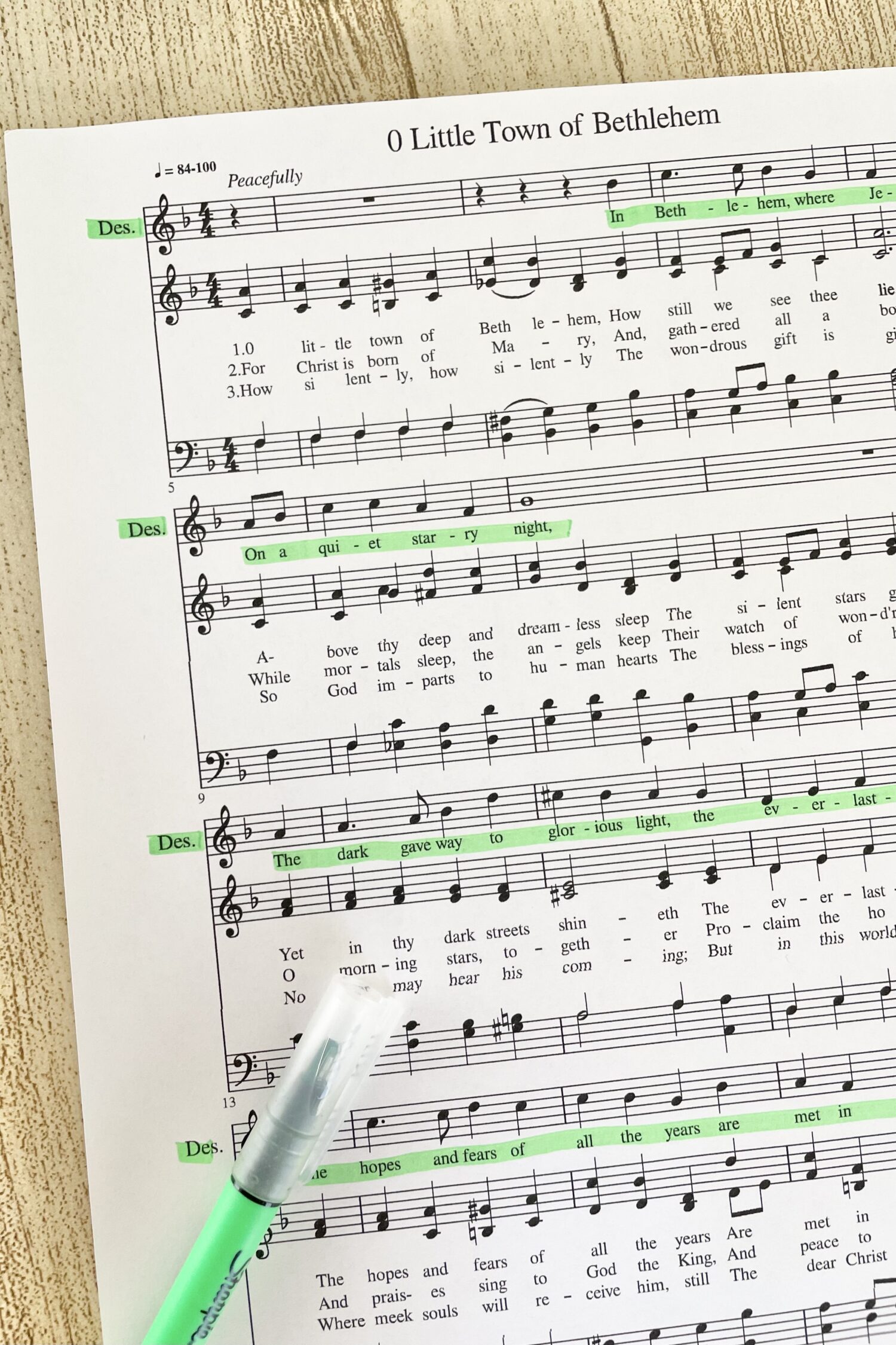 O Little Town of Bethlehem Group Singing & Descant - Get everyone involved and sing in groups or teach this new descant line for this Christmas hymn! Includes song helps for LDS Primary Music Leaders.