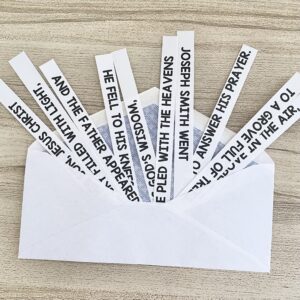 Use this My Own Sacred Grove Scrambled Lyrics primary activity and unscramble the song lyrics for a fun way to review with printable song helps for LDS Primary Music Leaders.