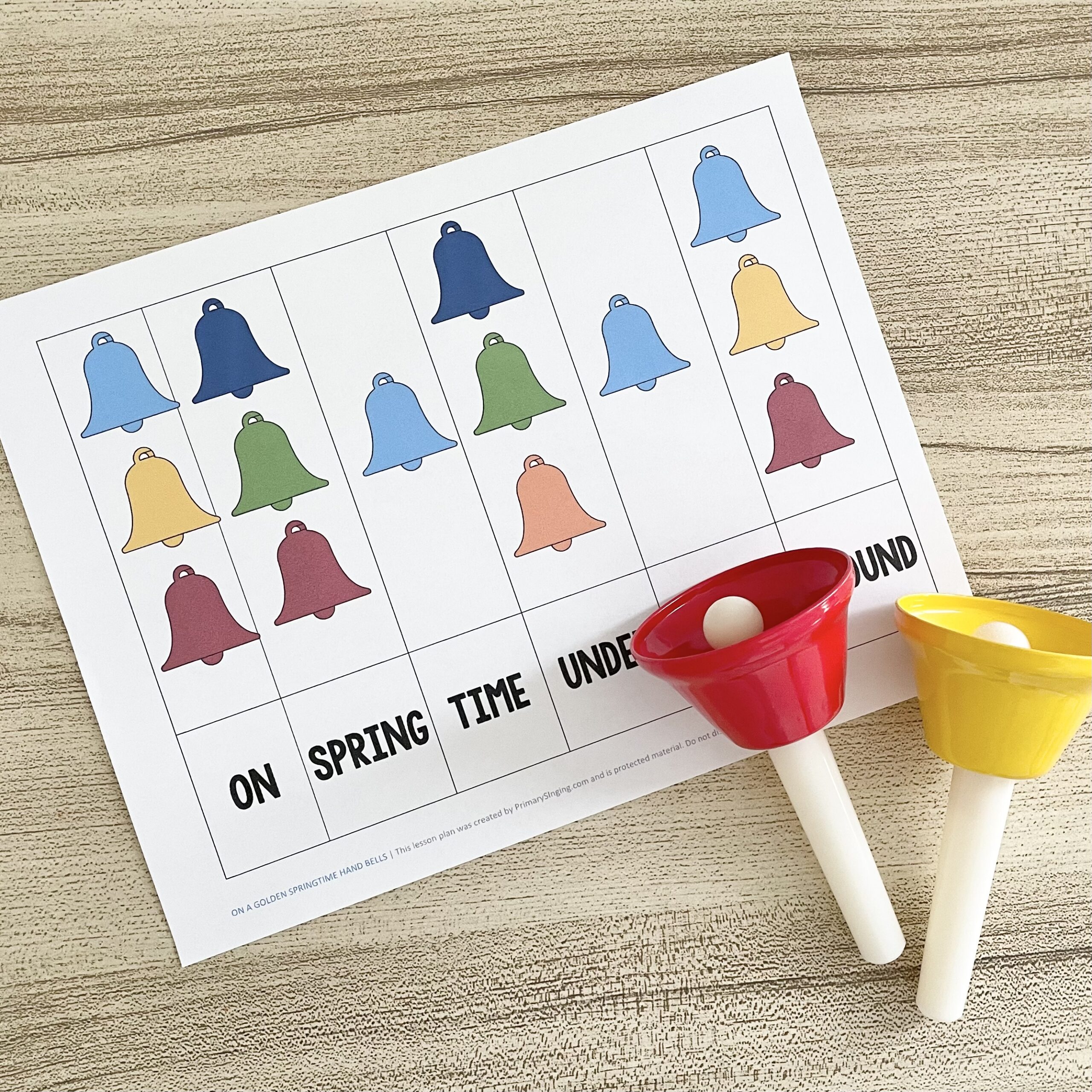 On a Golden Springtime Hand Bells - Primary Singing