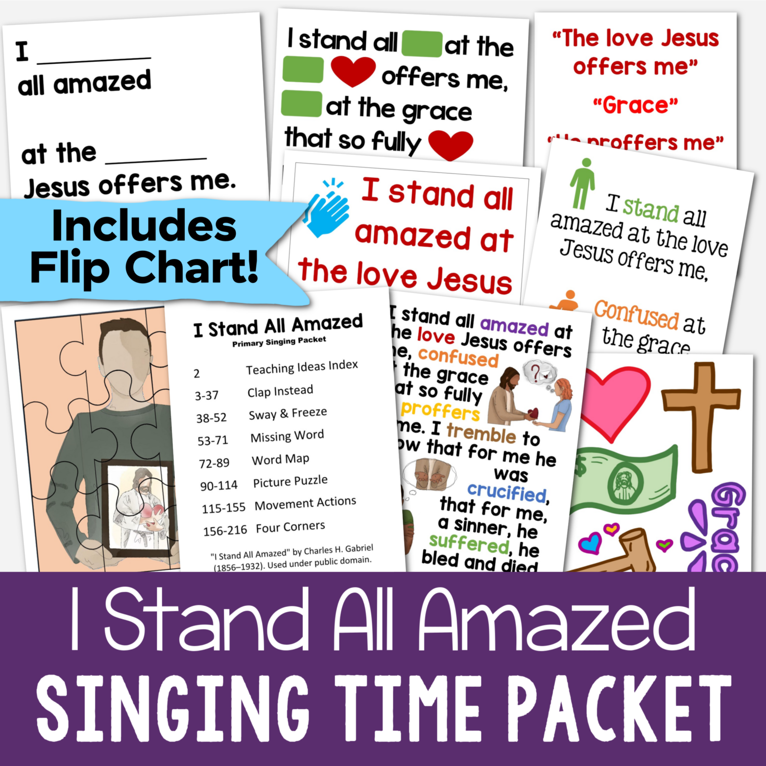 15 I Stand All Amazed Singing Time Ideas 2 I Stand All Amazed Singing Time Packet includes 7 fun activities and lesson plans plus illustrated flip chart to help you easily teach this song including clap instead, sway & freeze, picture puzzle, word map, four corners, and more! Printable song helps for LDS Primary music leaders and Come Follow Me for Families.
