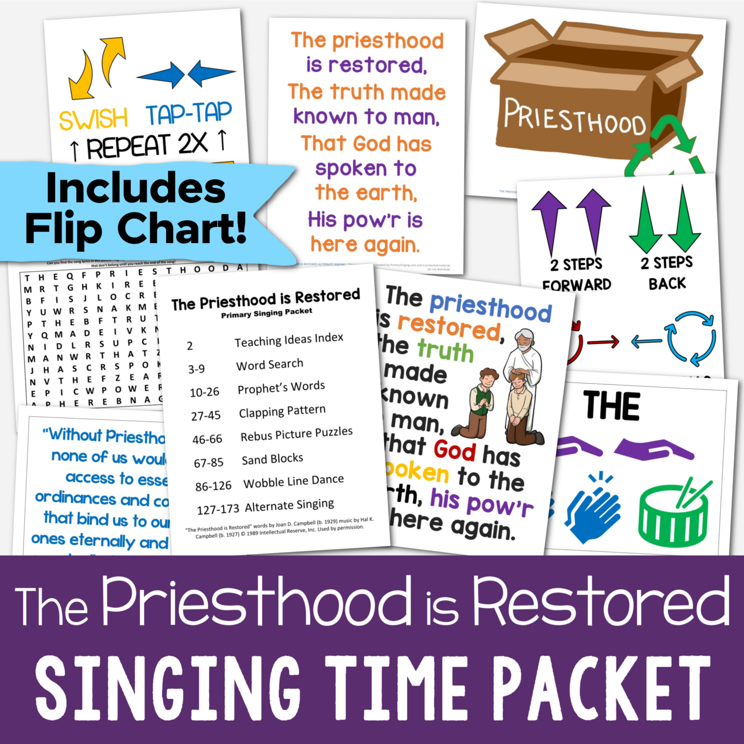 18 The Priesthood is Restored Singing Time Ideas 2 18 The Priesthood is Restored Singing Time Ideas Singing time ideas for Primary Music Leaders Shop The Priesthood is Restored Singing Time Packet