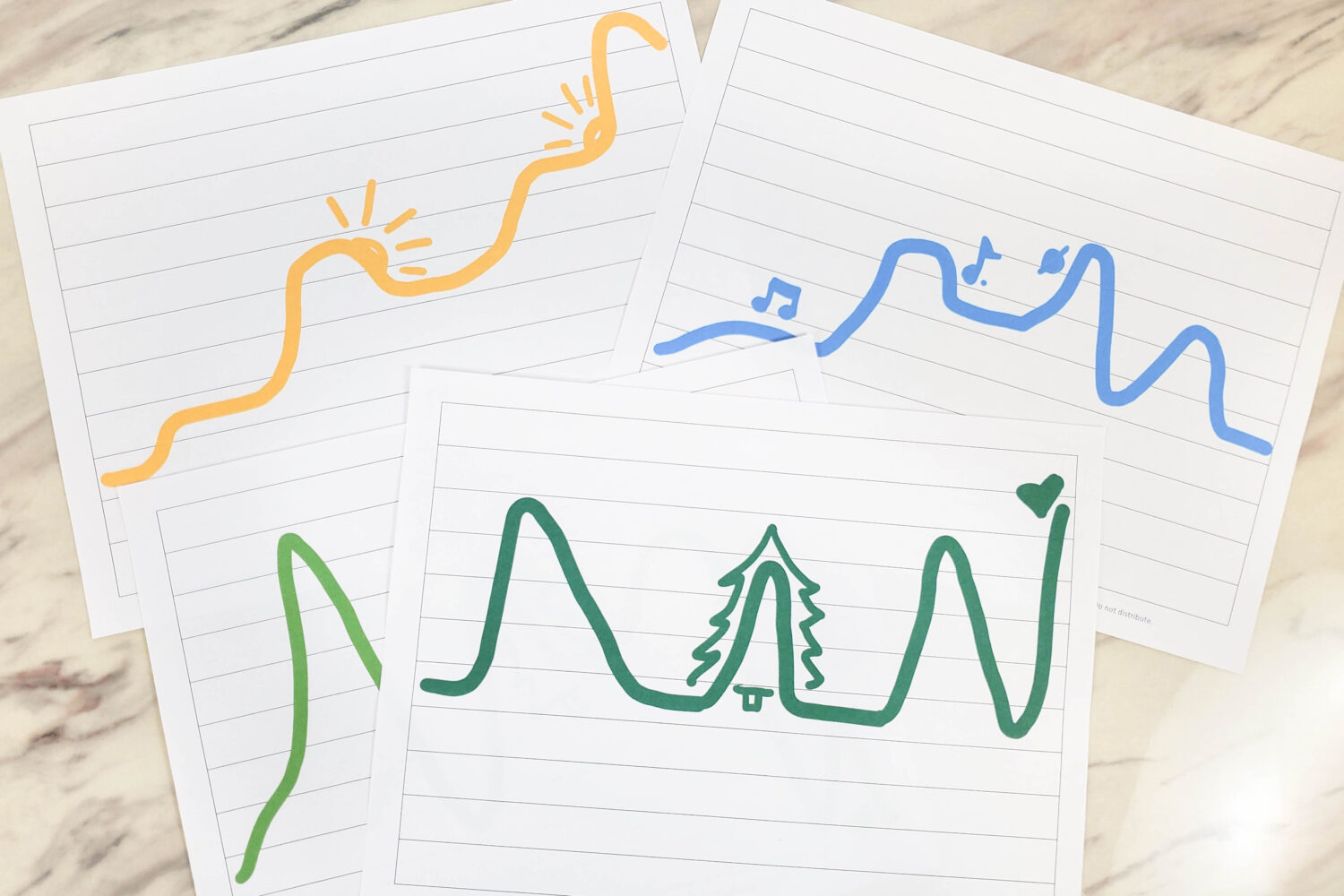 Joseph Smith's First Prayer Pitch Wave singing time activity! Draw the movement of the notes and the pitch in the air as you sing. A fun printable lesson plan for LDS Primary music leaders.