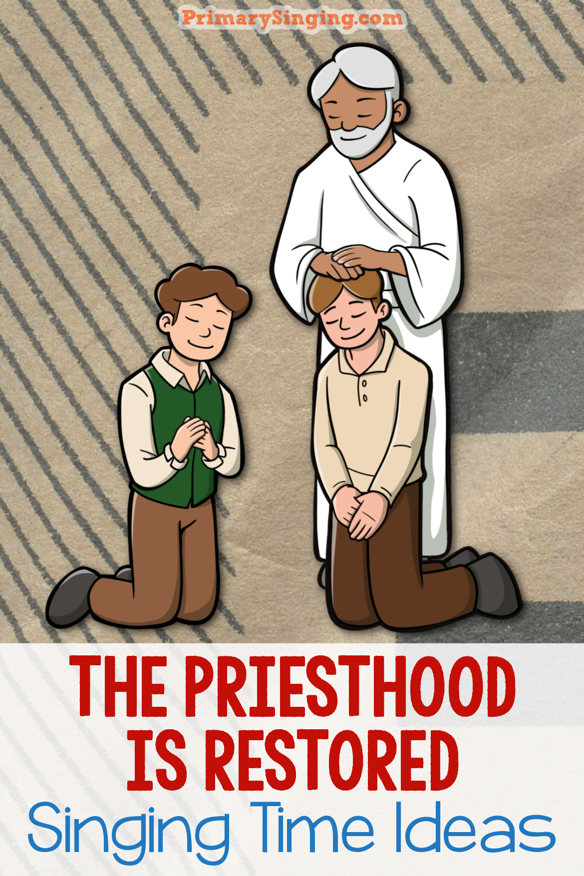 18 The Priesthood is Restored Singing Time Ideas 1 The Priesthood is Restored Singing Time Ideas - Tons of fun ways to teach this hymn including clapping pattern, rebus puzzles, word search, sand blocks and many more activities. Plus flip charts and even a sing-along video! Song teaching helps for LDS Primary music leaders.