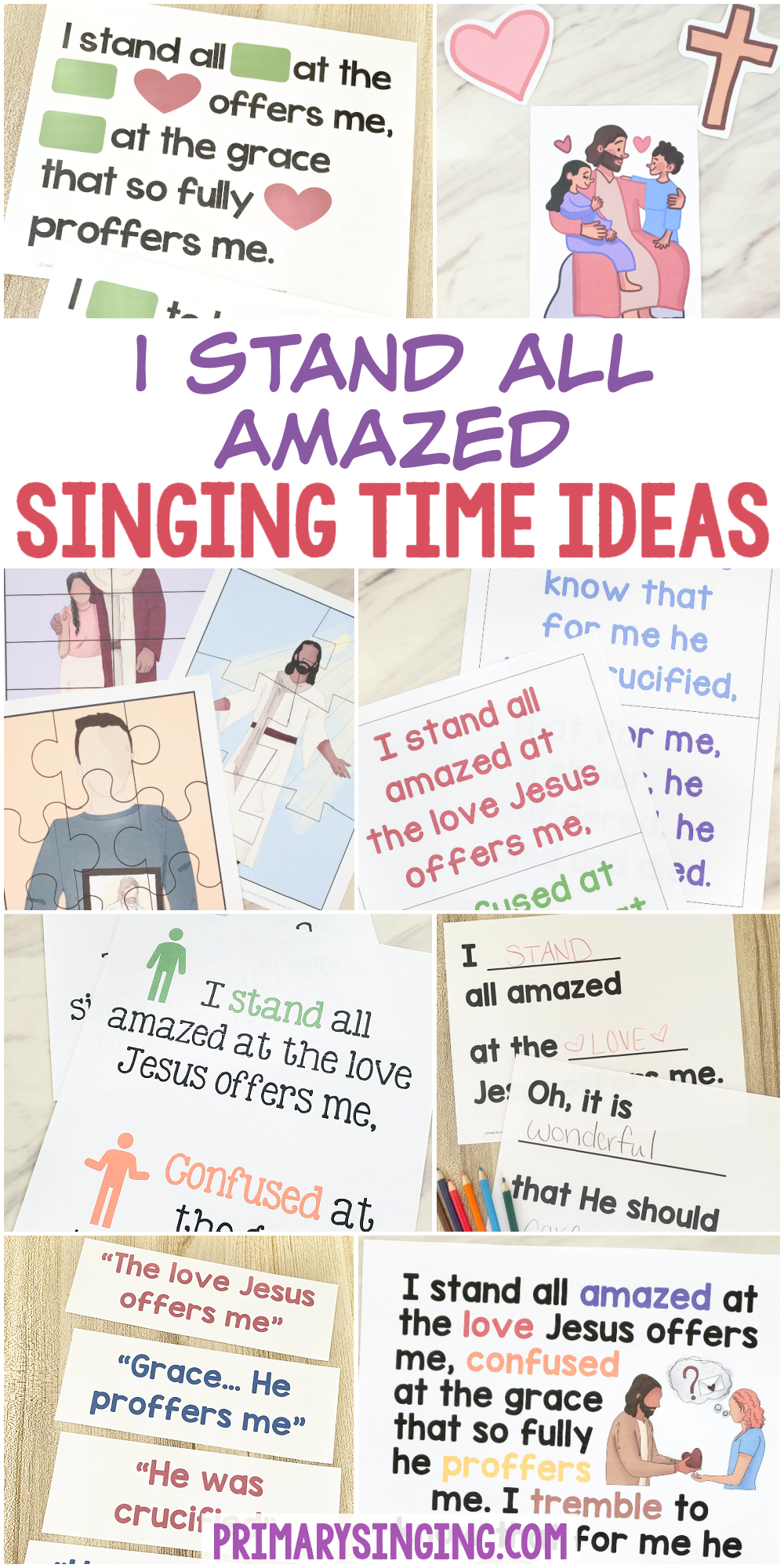 15 I Stand All Amazed Singing Time Ideas 15 I Stand All Amazed Singing Time Ideas - Tons of fun ways to teach this hymn including clap instead, movement actions, four corners, sway and freeze, and many more activities. Plus flip charts and even a sing-along video! Song teaching helps for LDS Primary music leaders.