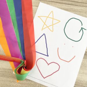 I am Like a Star Ribbon Wands - Use this fun purposeful movement idea with ribbon wand actions for each line of this song with printable song helps for LDS Primary Music Leaders.