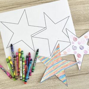 I Am Like a Star Color a Star - Have your primary children decorate a star as you sing this song about sharing our light! Includes printable song helps for LDS Primary Music Leaders.