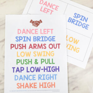The Handcart Song Arm Swings pattern is a fun and engaging partner activity for Singing time! Can you swing along with your friend following these movement actions? Find the lesson plan and printable song helps for LDS primary music leaders.