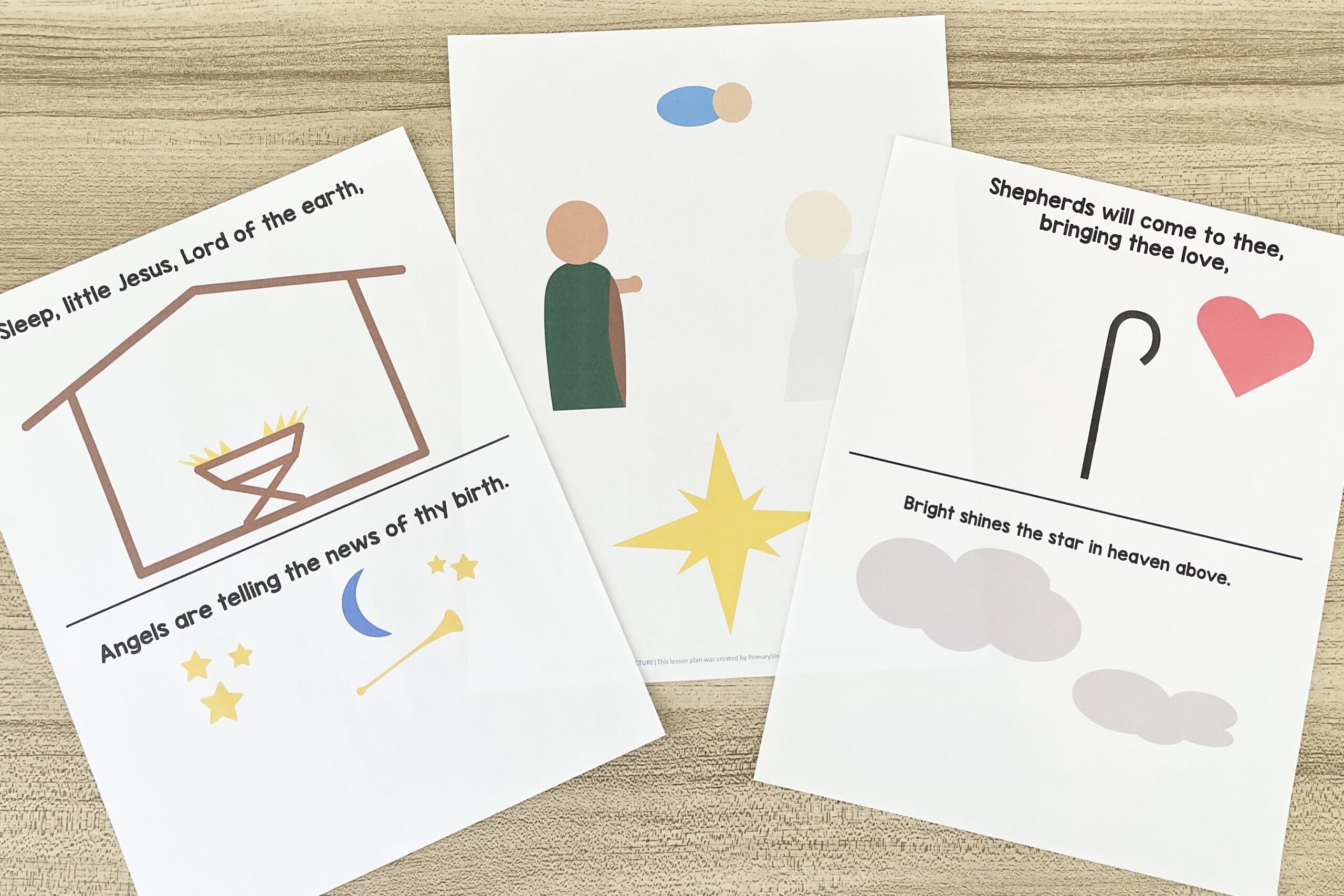 150+ Christmas Singing Time Ideas by Song! 25 Sleep Little Jesus Finish the Picture - Complete each scene by filling in the missing character or element for a fun way to review this Christmas song in singing time with printable song helps for LDS Primary Music Leaders.