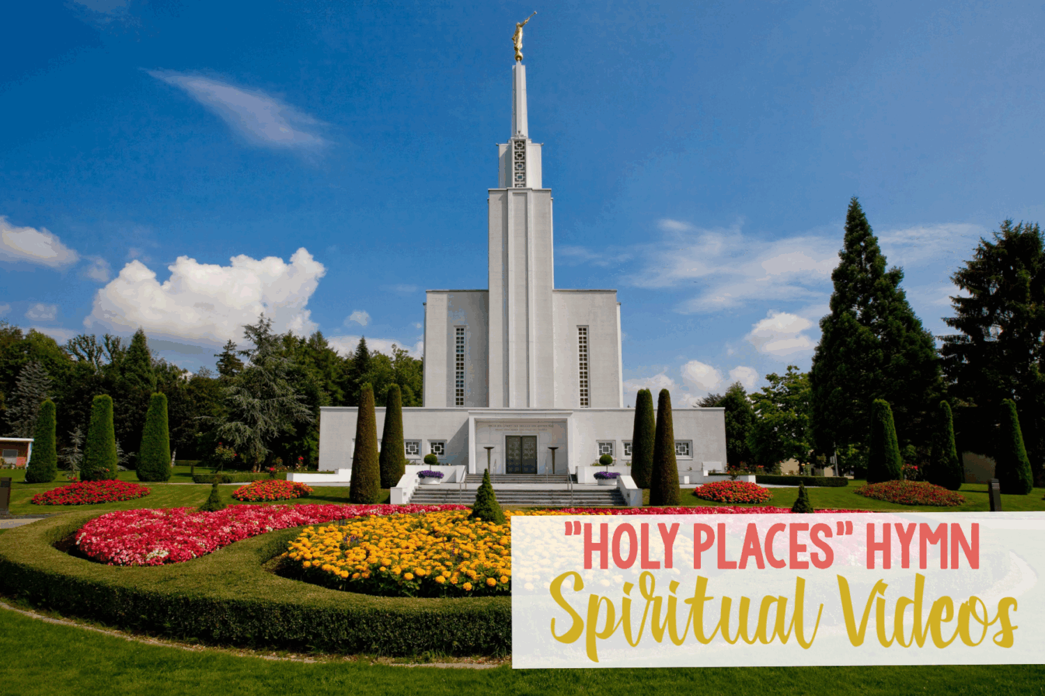 Holy Places Spiritual Videos - Invite the spirit with this unique singing time idea and share a video that corresponds with each verse of this hymn.