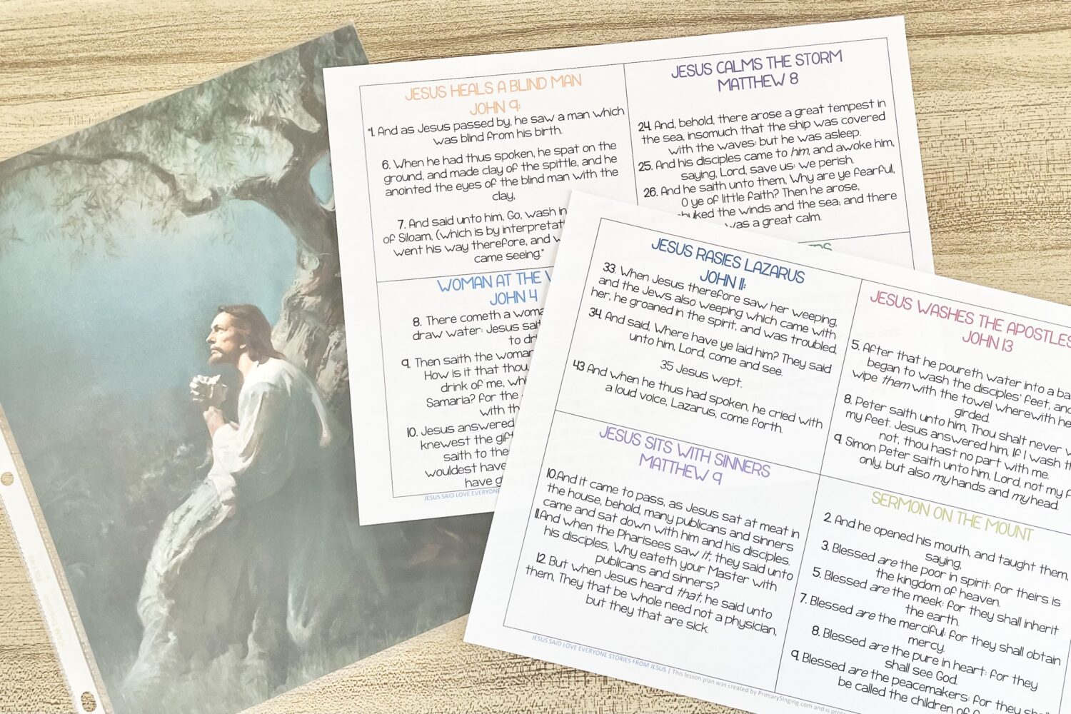 Jesus Said Love Everyone Stories From Jesus - Share stories about Jesus from scriptures to gain a deeper understanding of the meaning of this primary song with printable song helps for LDS Primary Music Leaders.