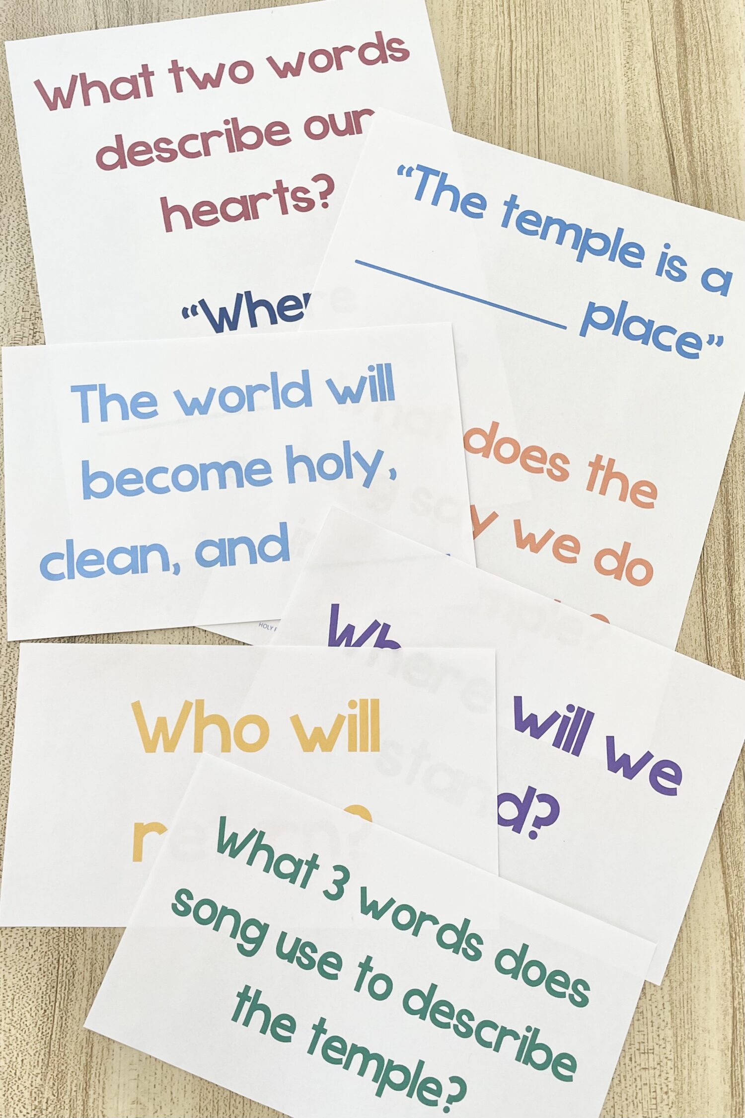 Holy Places Song Quiz 5 Holy Places Song Quiz - Test your knowledge of the song lyrics by answering questions using song clues as you review this hymn with printable song helps for LDS Primary Music Leaders.