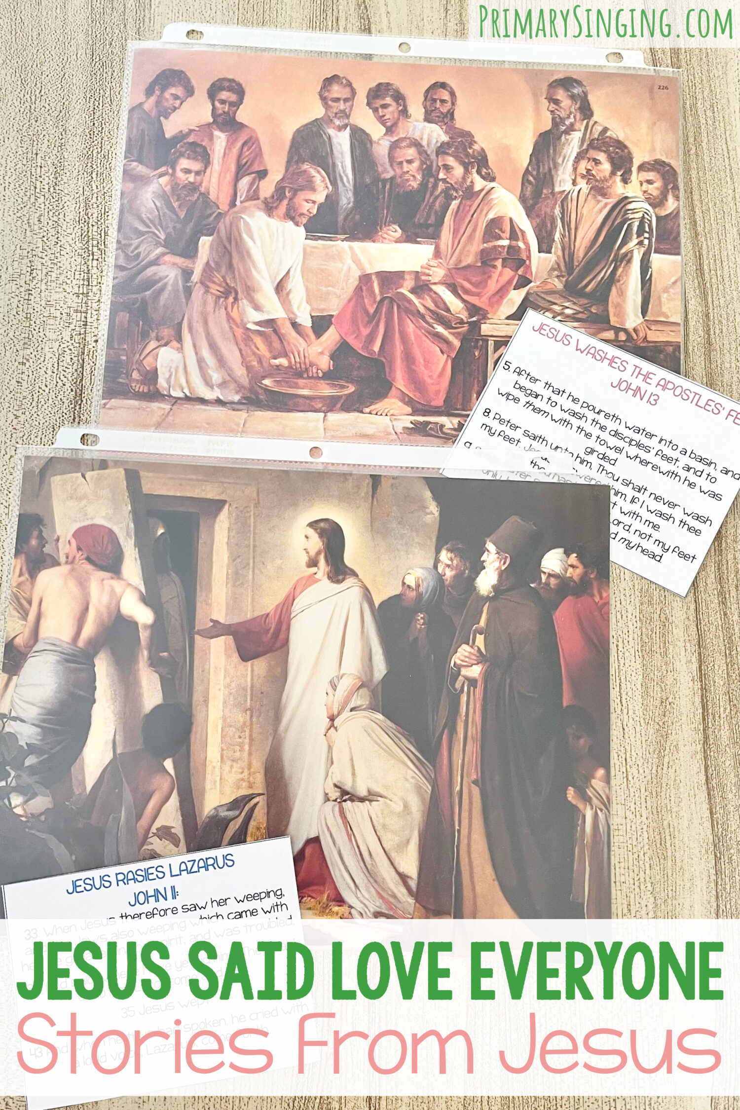 Jesus Said Love Everyone Stories From Jesus - Share stories about Jesus from scriptures to gain a deeper understanding of the meaning of this primary song with printable song helps for LDS Primary Music Leaders.