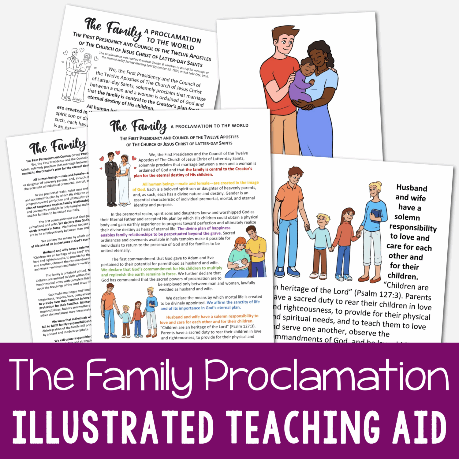 Old Testament Bulletin Board Ideas 19 The Family Proclamation Illustrated Teaching Aid - Use this fun visual aid to help you study or teach The Family: A Proclamation to the World in your Primary class, Singing Time, Sunday School, Seminary, or home Come Follow Me study as families. Includes a variety of different formats to fit your unique needs.