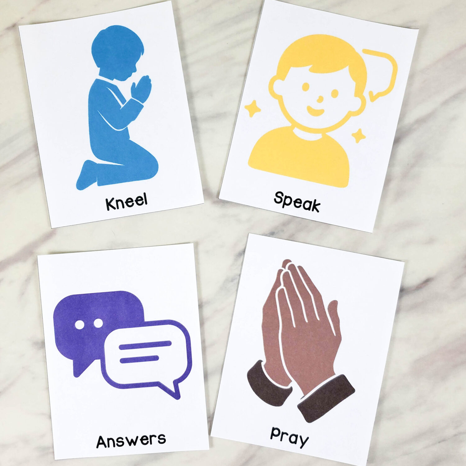 I Pray in Faith Picture Order 3 I Pray in Faith Picture Order - Use this fun and engaging singing time lesson plan to rearrange the keyword icon pictures that coordinate with each line of the song. Printable song helps for LDS Primary music leaders.