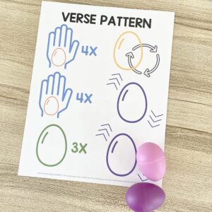Holy Places Egg Shakers - Have some fun with this egg shaker living music activity with a rhythm pattern for the verse and chorus as you teach this hymn in singing time with printable song helps for LDS Primary Music Leaders.