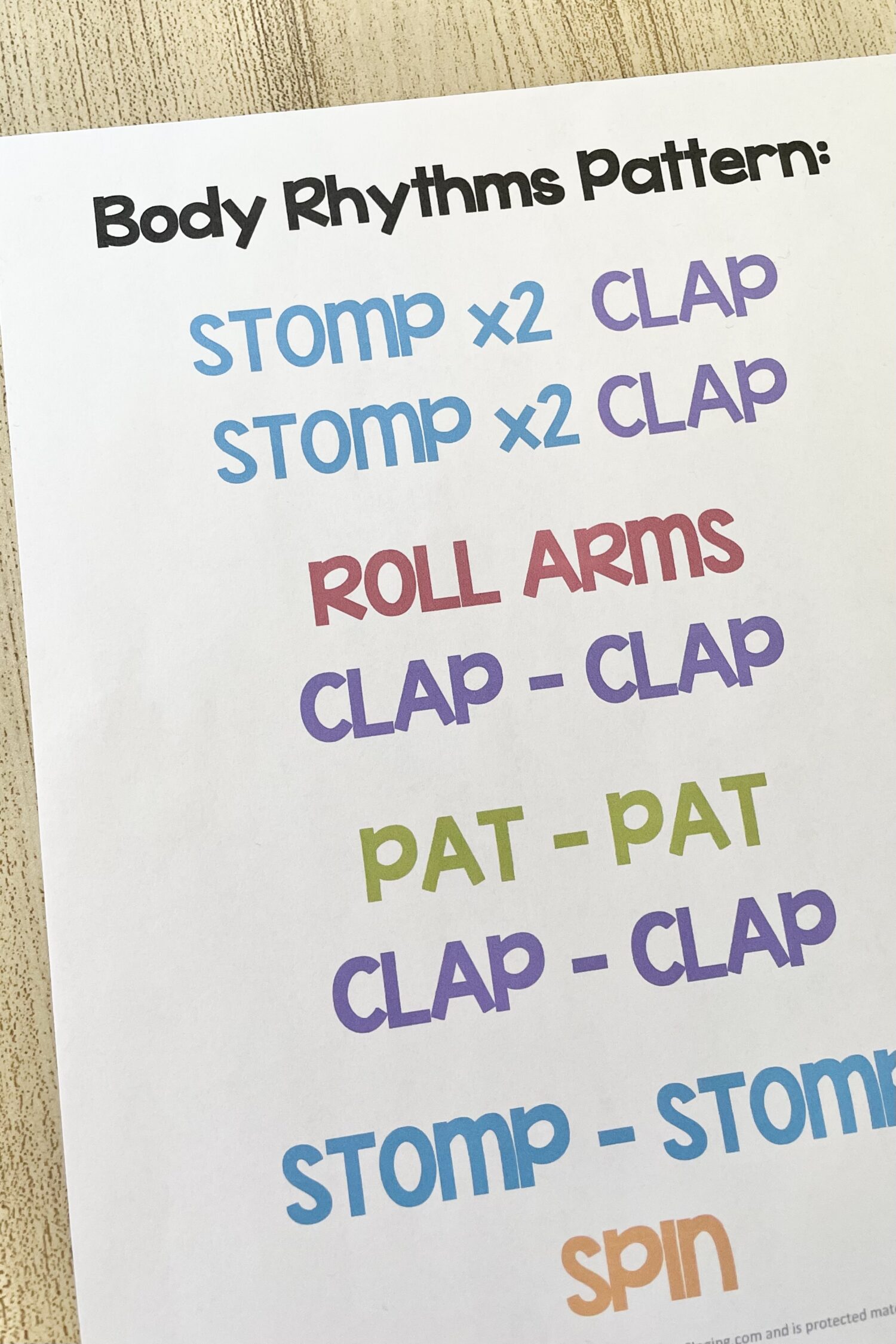 I Pray in Faith Body Rhythms - Try this fun body rhythms pattern with simple movements for each line of this primary song! Includes printable song helps for LDS Primary Music Leaders.