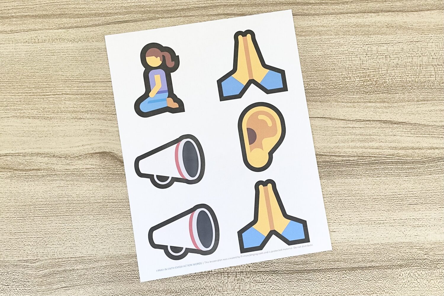 I Pray in Faith Emoji Action Words 7 I Pray in Faith Emoji Action Words - Use simple hand actions for key words as you teach this primary song. Includes printable song helps for LDS Primary Music Leaders teaching this Come Follow Me Old Testament song.