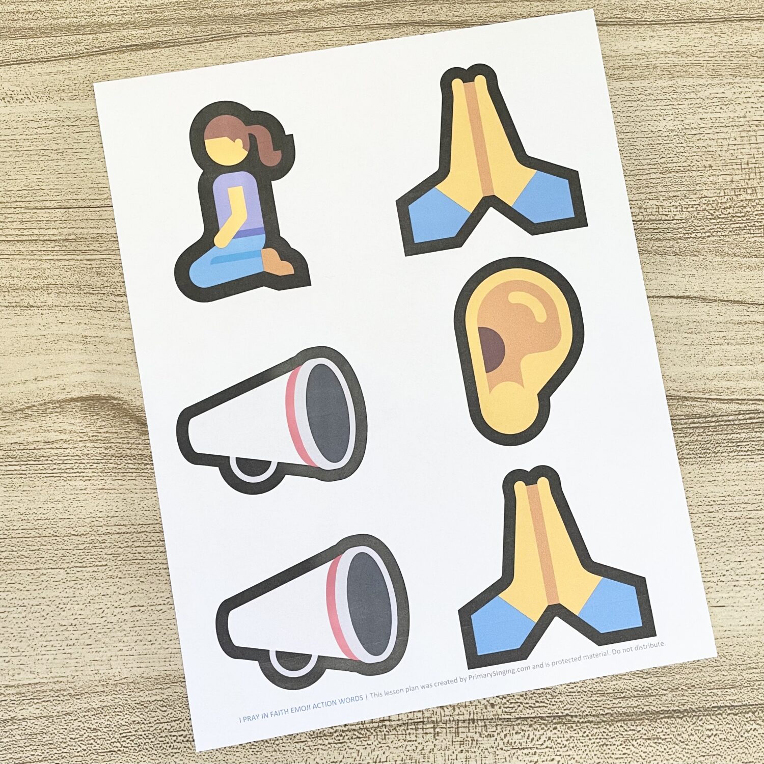 I Pray in Faith Emoji Action Words 3 I Pray in Faith Emoji Action Words - Use simple hand actions for key words as you teach this primary song. Includes printable song helps for LDS Primary Music Leaders teaching this Come Follow Me Old Testament song.