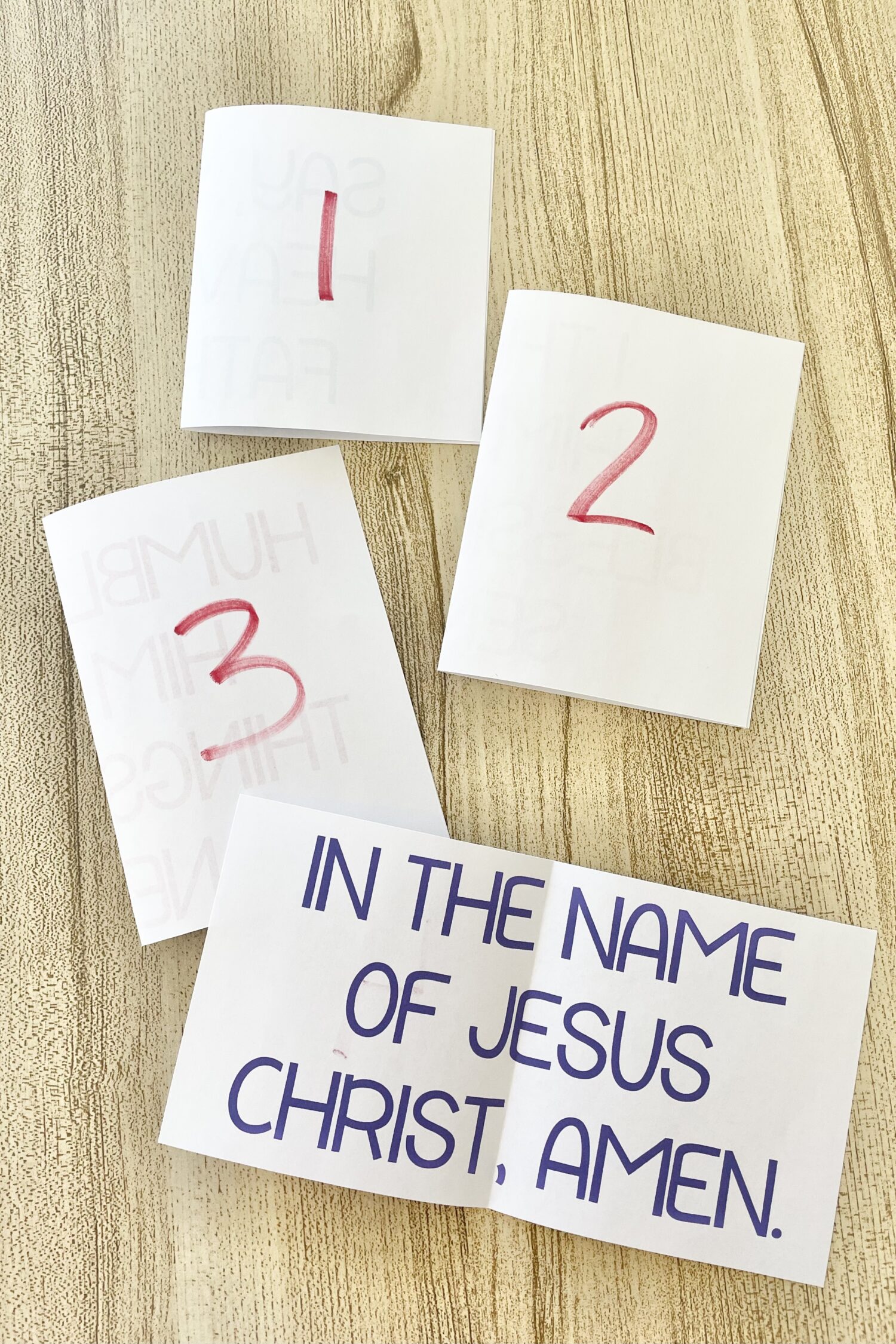 I Pray in Faith What Comes Next - Arrange the scrambled prayer steps in the correct order for a fun way to review this primary song with printable song helps for LDS Primary Music Leaders.