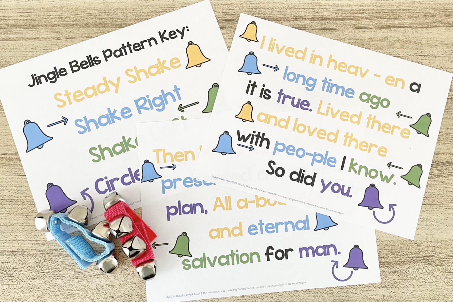 I Lived in Heaven Emoji Letters 10 I Lived in Heaven Jingle Bells - Try this fun jingle bells pattern with 4 easy actions for a fun way to incorporate instruments as you review this Come Follow Me Old Testament song! Includes printable rhythm pattern for LDS Primary Music Leaders and families.