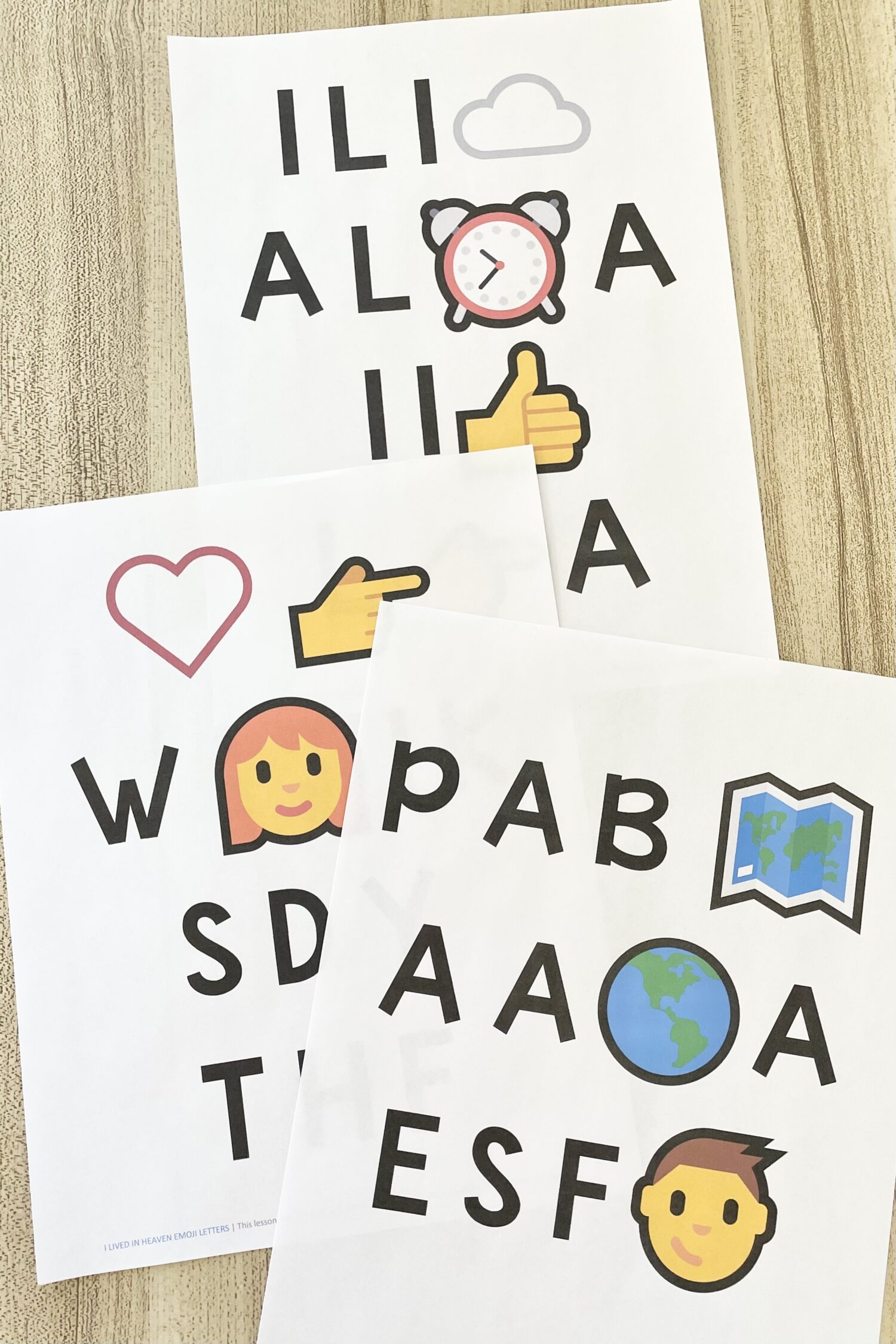 I Lived in Heaven Emoji Letters 5 I Lived in Heaven Emoji Letters - Solve this code using emojis and first letters for a fun way to challenge your primary children while teaching this Come Follow Me Old Testament song for LDS Primary Music Leaders and families.