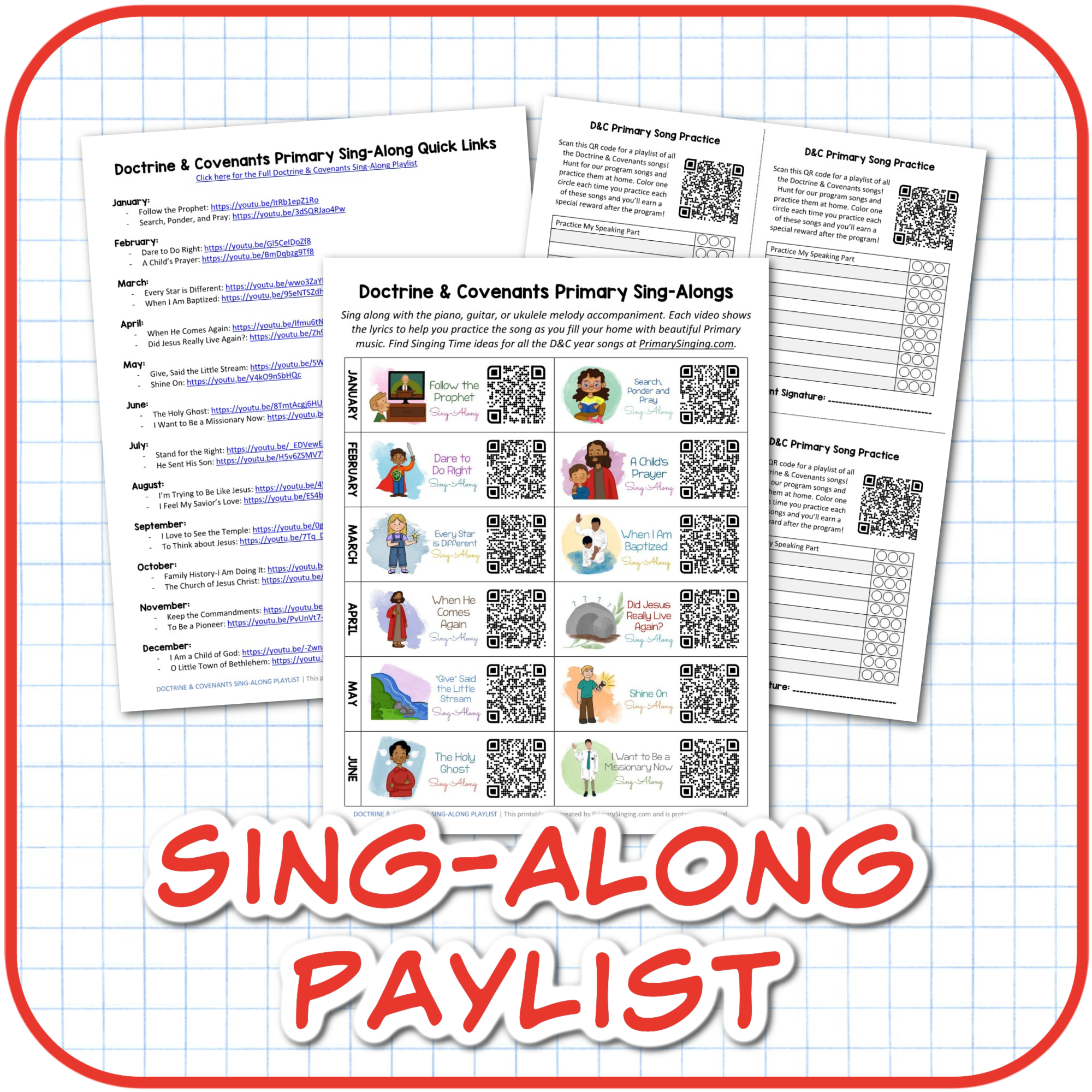 2025 Come, Follow Me Doctrine and Covenants LDS Primary Songs 5 2025 Come, Follow Me Doctrine and Covenants LDS Primary Songs Singing time ideas for Primary Music Leaders DC Sing Along Playlist