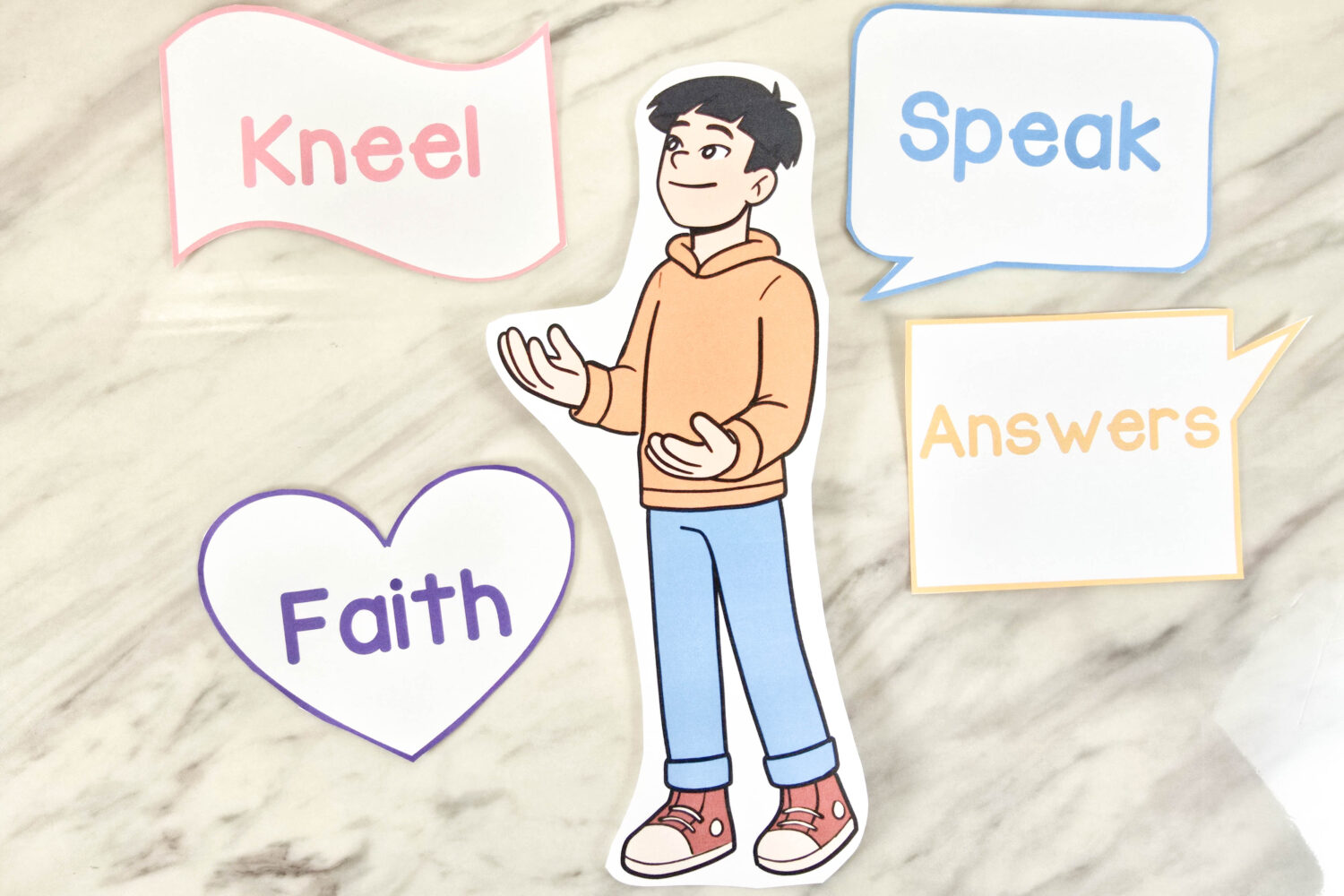 15 I Pray in Faith Singing Time Ideas 11 I Pray in Faith Speech Bubbles - Use this fun interactive singing time lesson plan as you bring the song lyrics to life visually! Printable song helps and lesson plan for LDS Primary Music Leaders.