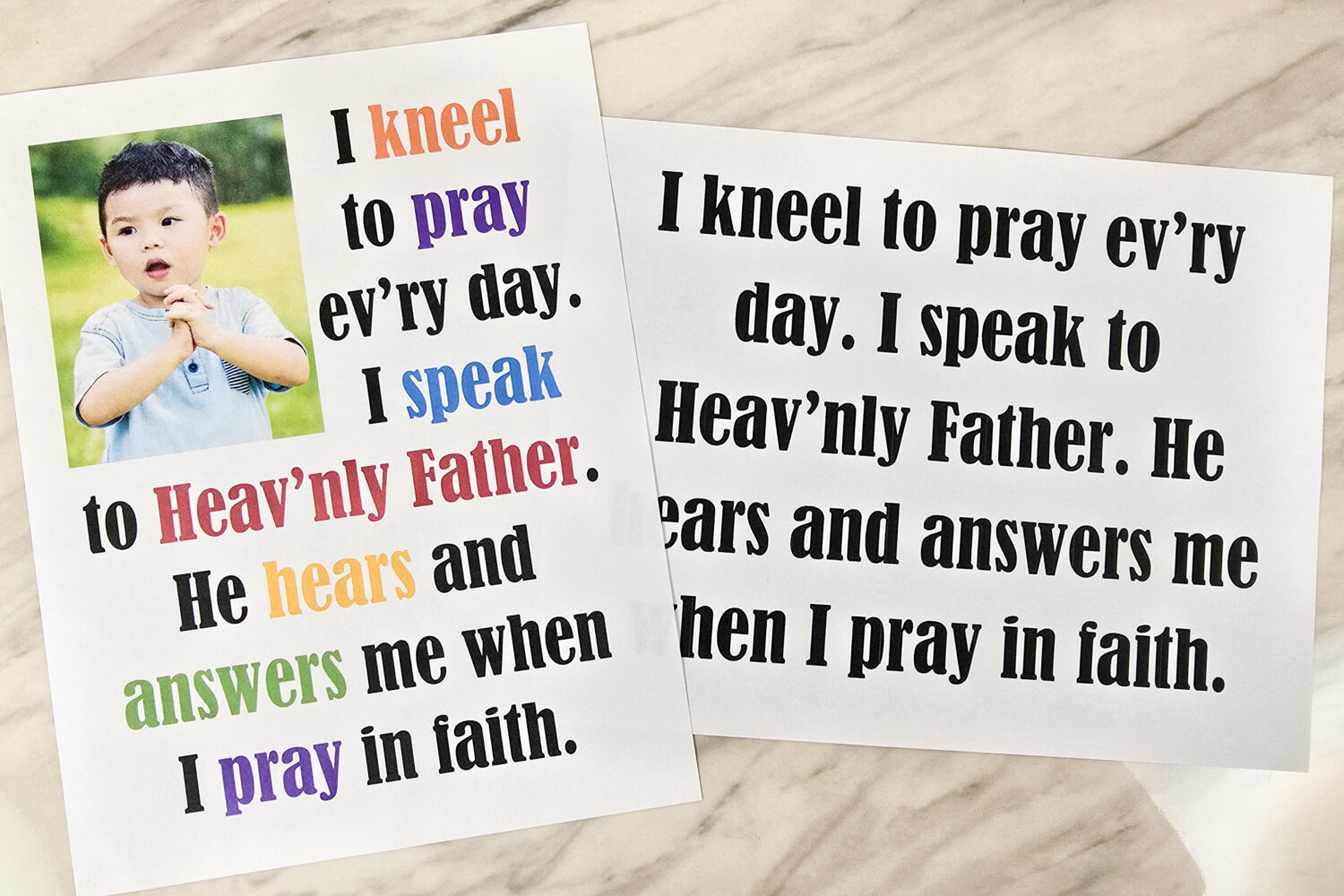 I Pray in Faith Flip Chart & Lyrics 9 I Pray in Faith Flip Chart printable song visuals aids