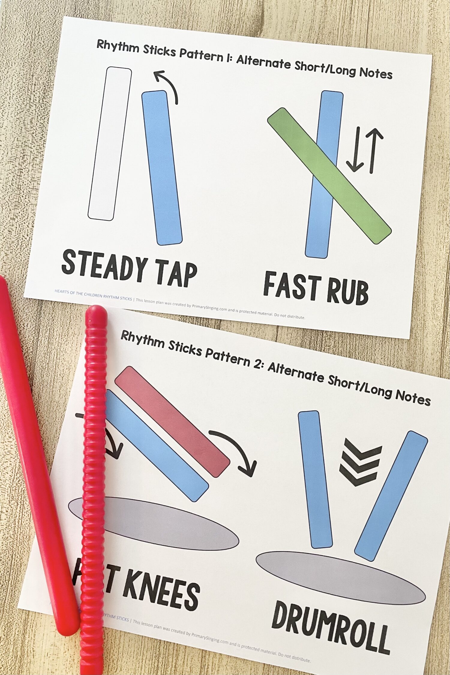 The Hearts of the Children Rhythm Sticks 4 The Hearts of the Children Rhythm Sticks - Try this fun rhythm sticks activity with two patterns to choose from as you teach this Come Follow Me Old Testament song in primary! Includes printable song helps for LDS Primary Music Leaders.