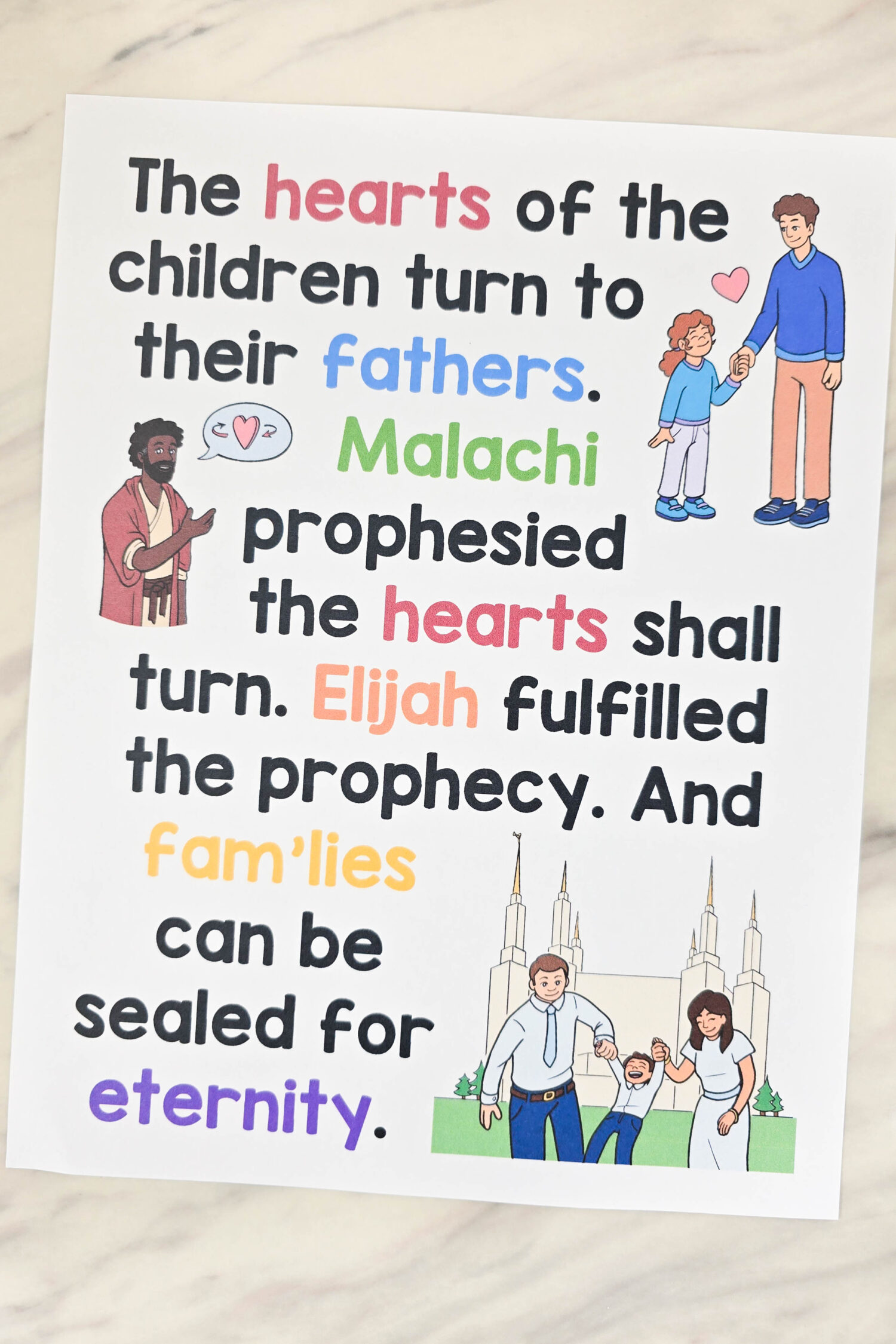 The Hearts of the Children Flip Chart & Lyrics 3 The Hearts of the Children Flip Chart printable song visuals aids and helps for LDS Primary music leaders teaching this Primary Song. Includes printable illustrations song chart with lyrics to easily teach this song!