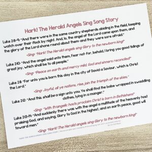 Hark the Herald Angels Sing Song Story - Follow along with the New Testament Christmas story while weaving in this song line by line. Includes printable outline for LDS Primary Music Leaders.