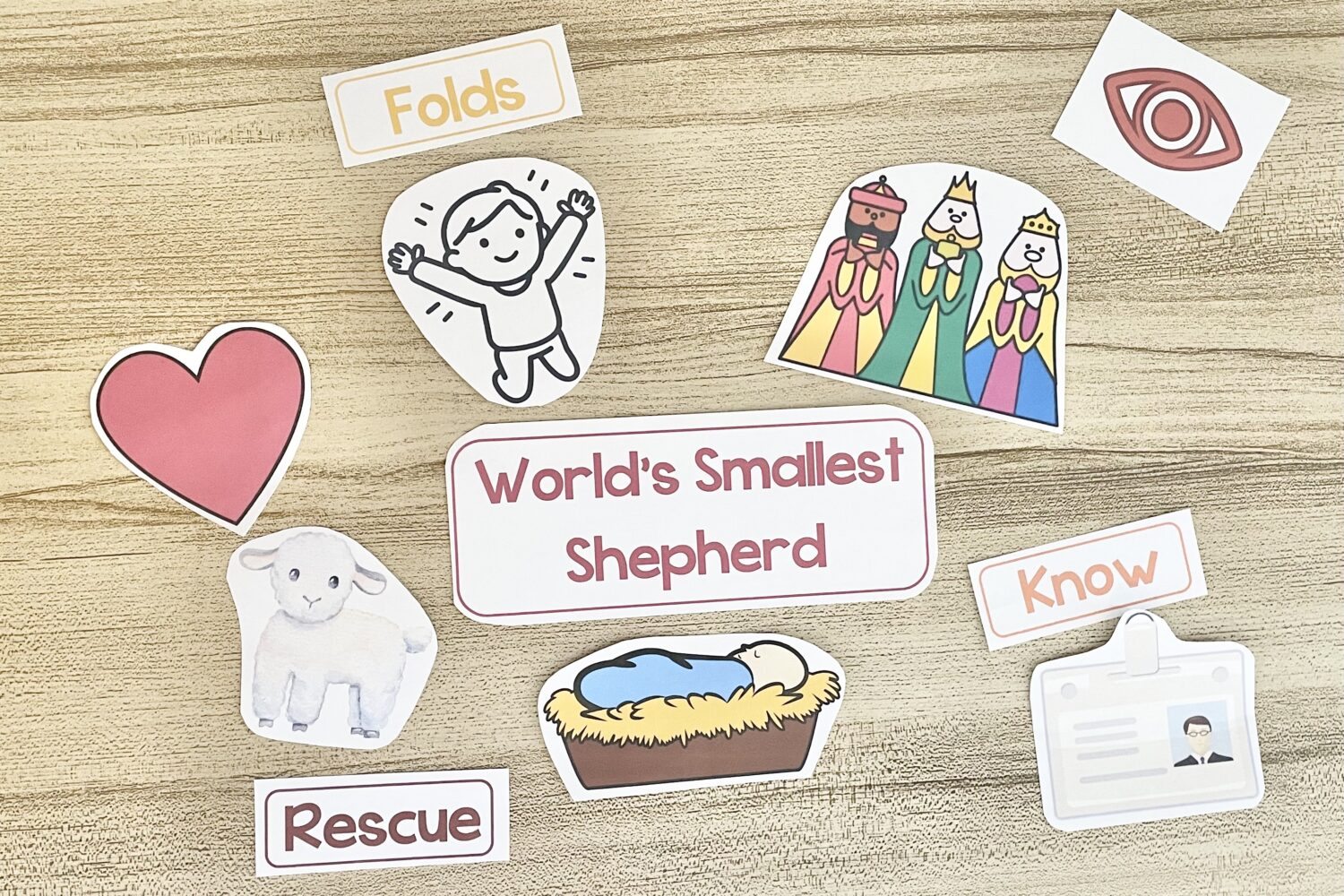 The World's Smallest Shepherd Word Map - Connect visually with this song by piecing together words and pictures to create a word map. Includes printable song helps for LDS Primary Music Leaders.