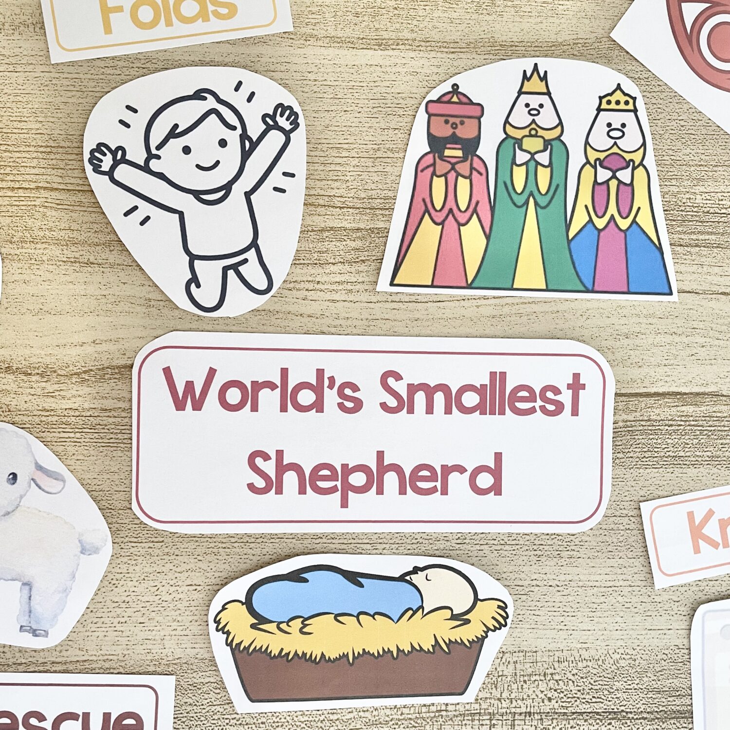 The World's Smallest Shepherd Word Map - Connect visually with this song by piecing together words and pictures to create a word map. Includes printable song helps for LDS Primary Music Leaders.
