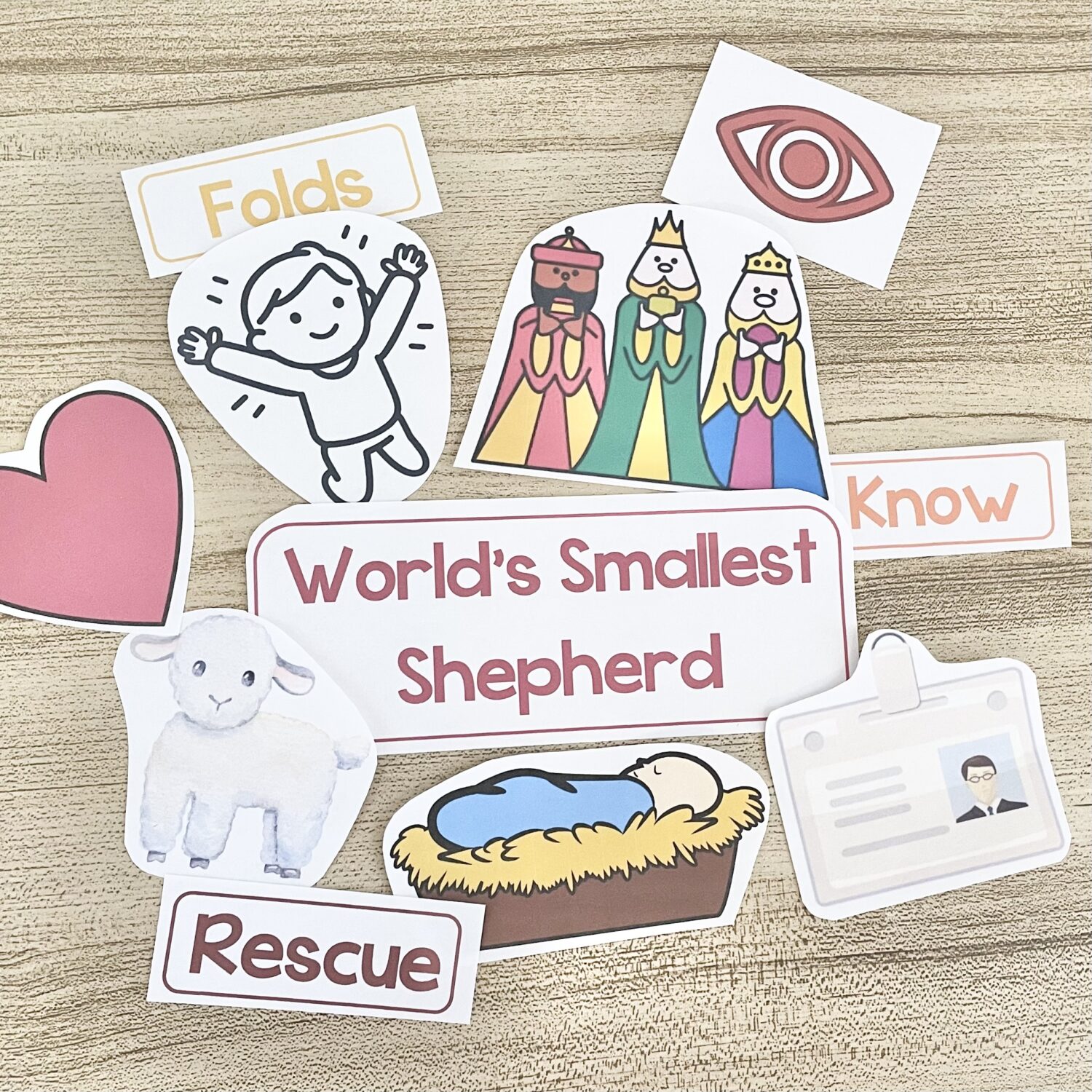 The World's Smallest Shepherd Word Map - Connect visually with this song by piecing together words and pictures to create a word map. Includes printable song helps for LDS Primary Music Leaders.