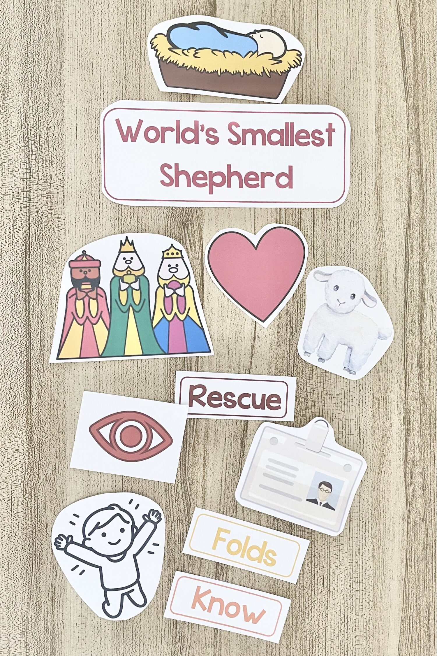 The World's Smallest Shepherd Word Map - Connect visually with this song by piecing together words and pictures to create a word map. Includes printable song helps for LDS Primary Music Leaders.