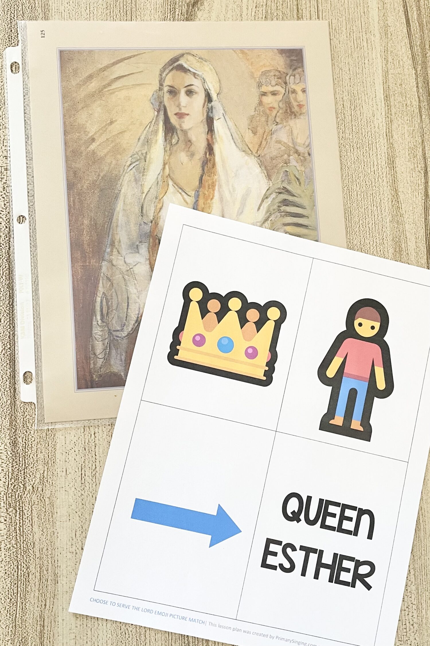 Choose to Serve the Lord Emoji Picture Match - Match each set of emojis with the corresponding scripture hero in the song for a fun way to review this Come Follow Me Old Testament song with printable helps for LDS Primary Music Leaders.