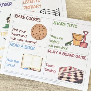 Love is Spoken Here Service at Home - Learn different ways to serve at home and try a silly way to sing for a fun way to review this song with printable song helps for LDS Primary Music Leaders and families.