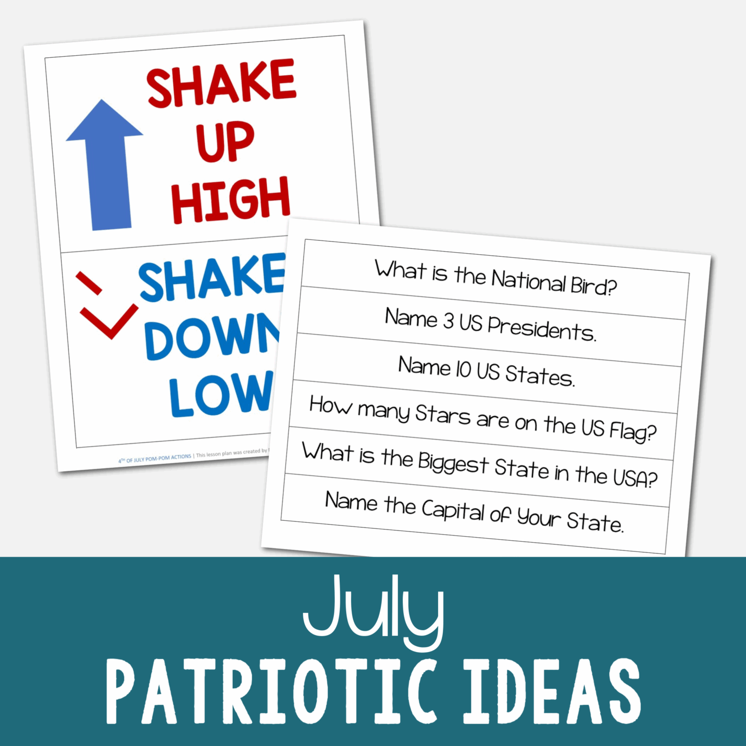 July Overview, Patriotic, and Pioneer Day Activities 2 July Old Testament Patriotic Ideas
